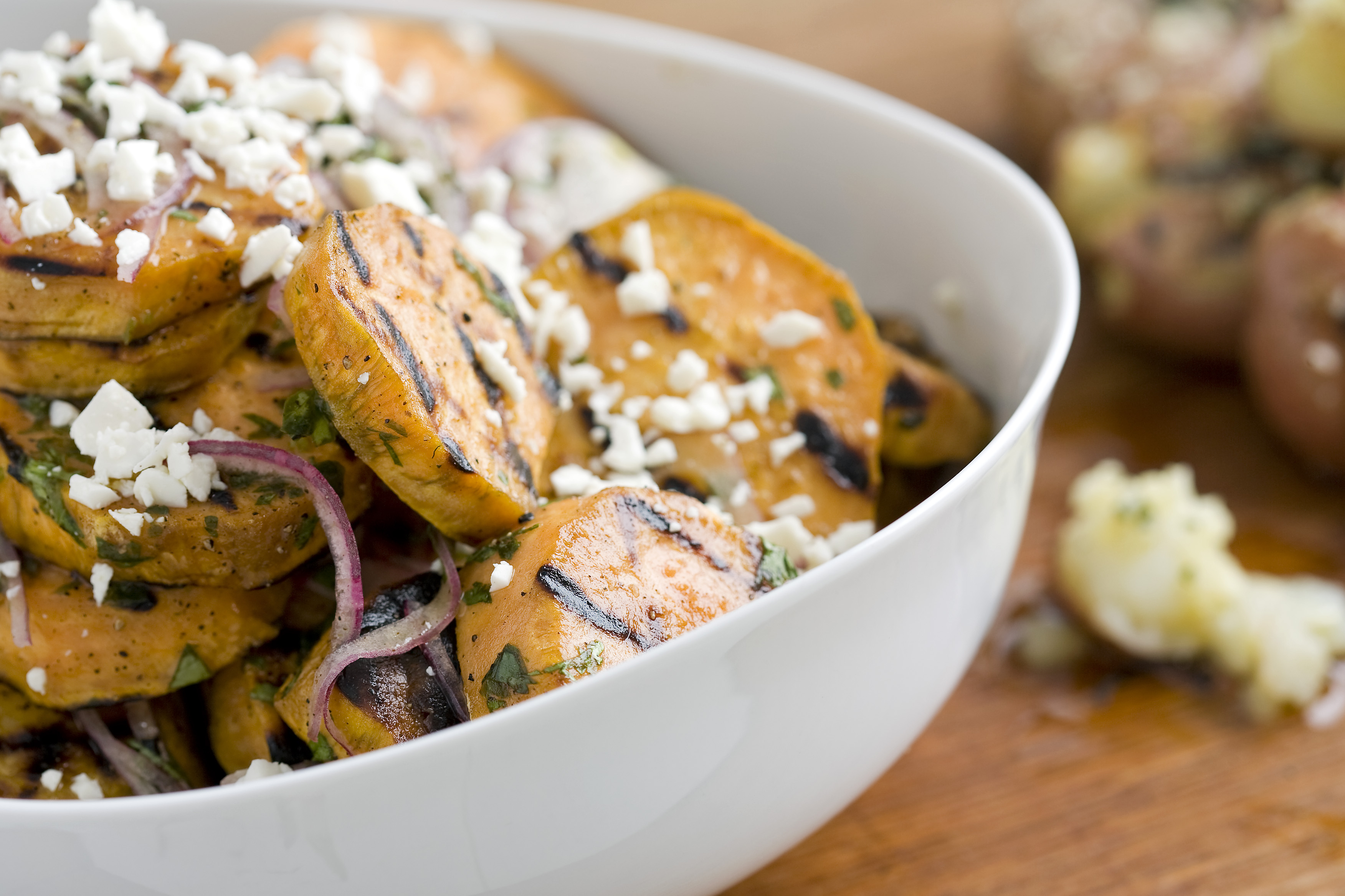 Grilled Sweet Potato Salad