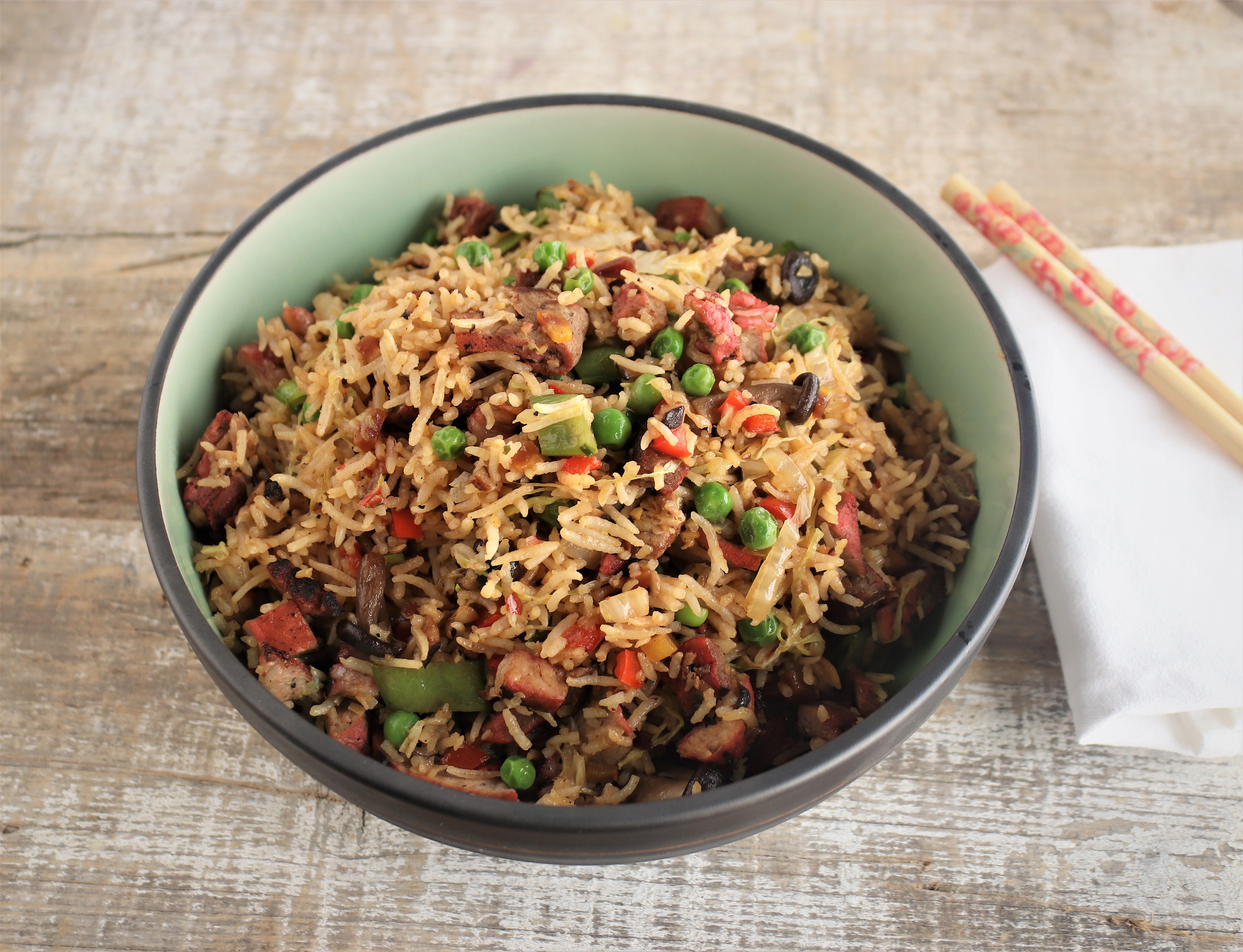 Char Sui Pork Fried Rice | Emerils.com