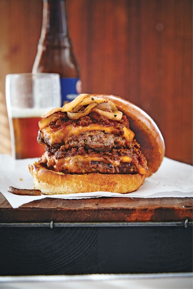 Bacon Chili Cheeseburgers Recipe - Reily Products