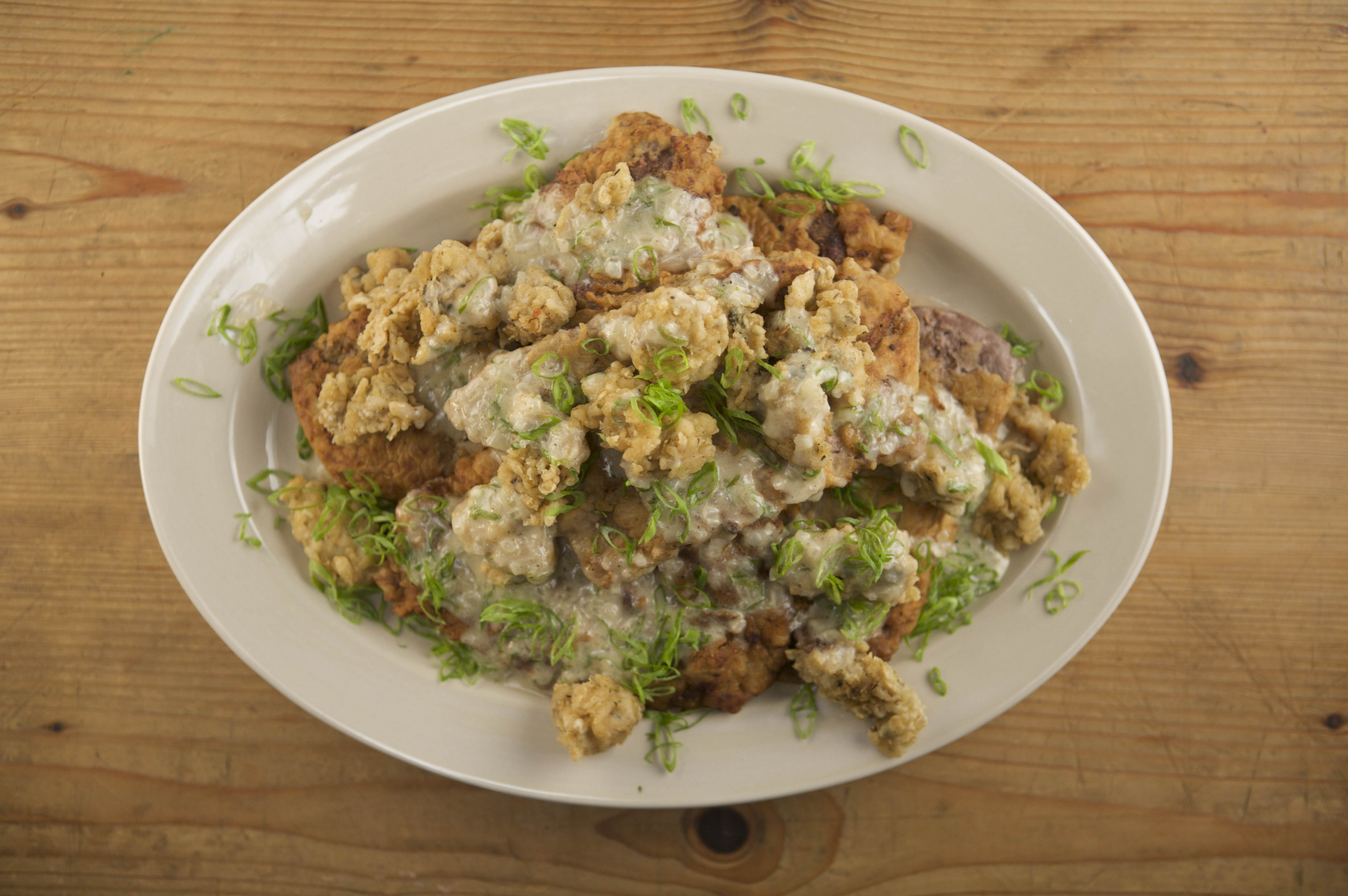 Chicken-fried Steaks And Oysters With Cream Gravy | Emerils.com