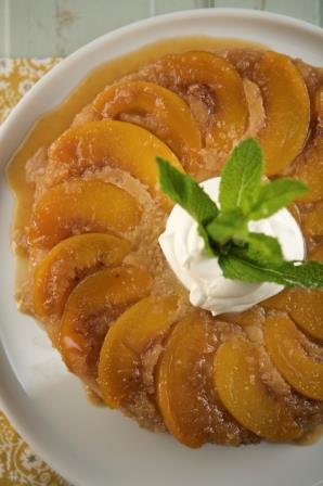 Peach Upside-Down Cake | Emerils.com