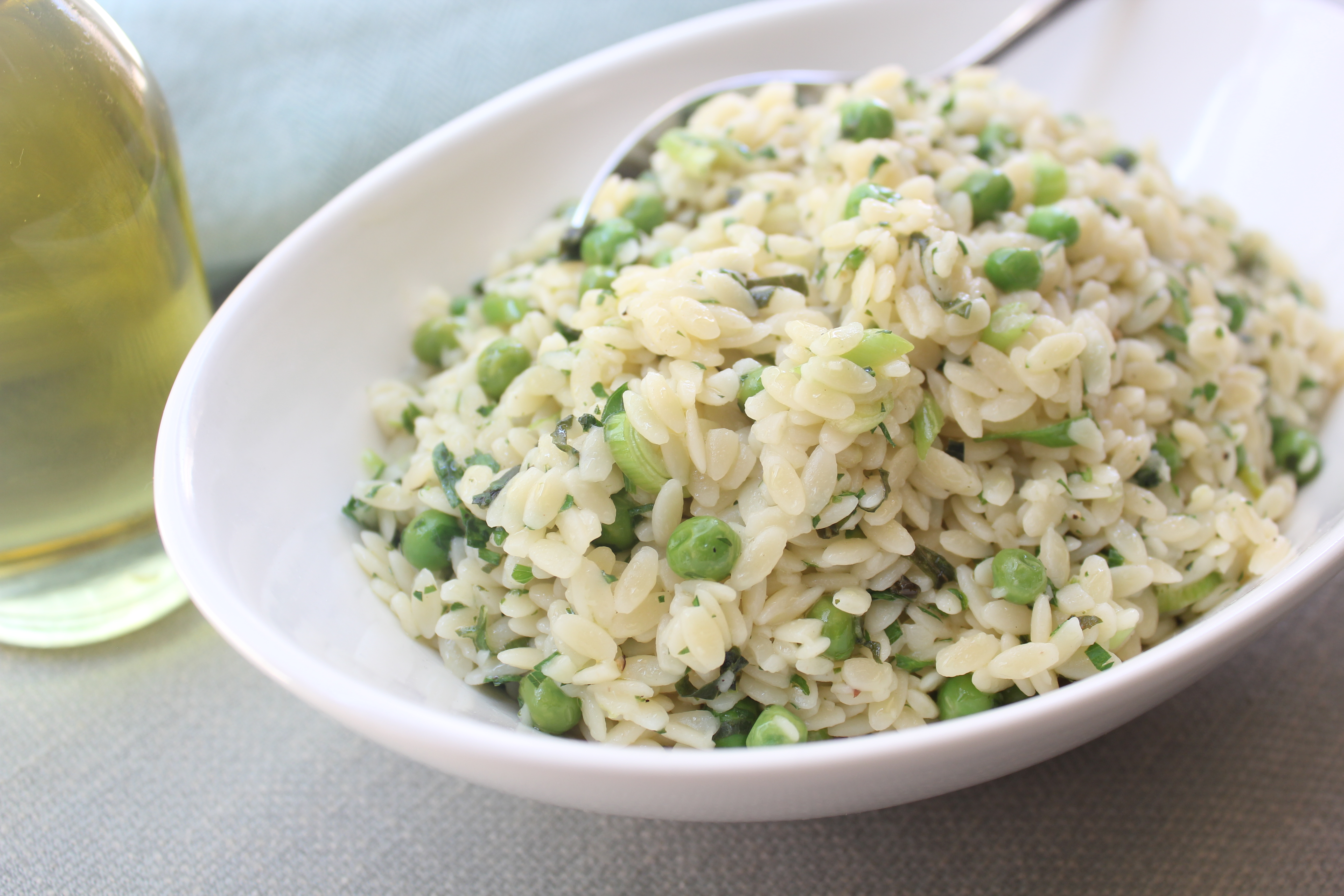 Herbed Orzo With Peas | Emerils.com
