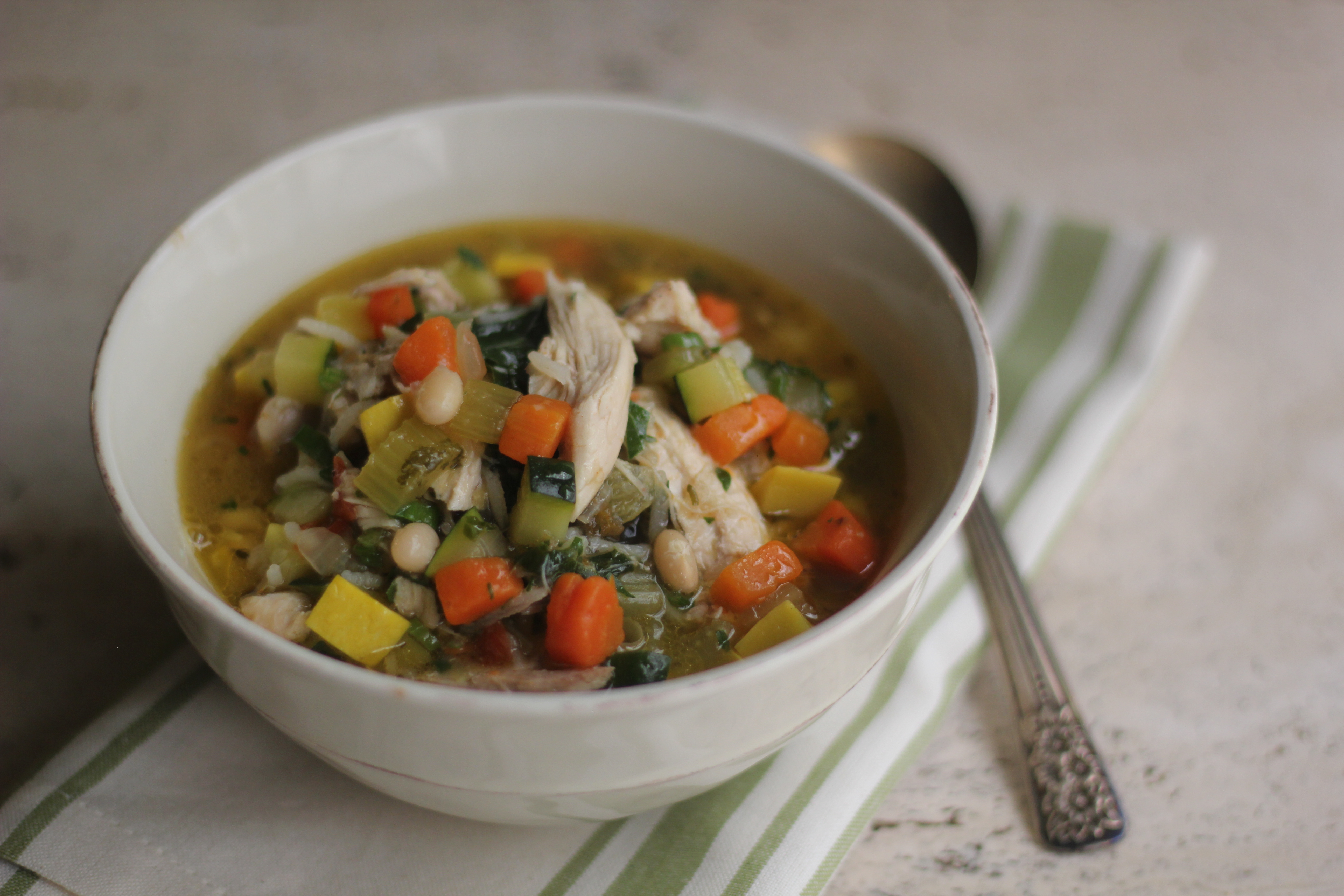 Chicken, Rice, and Vegetable Soup Recipe