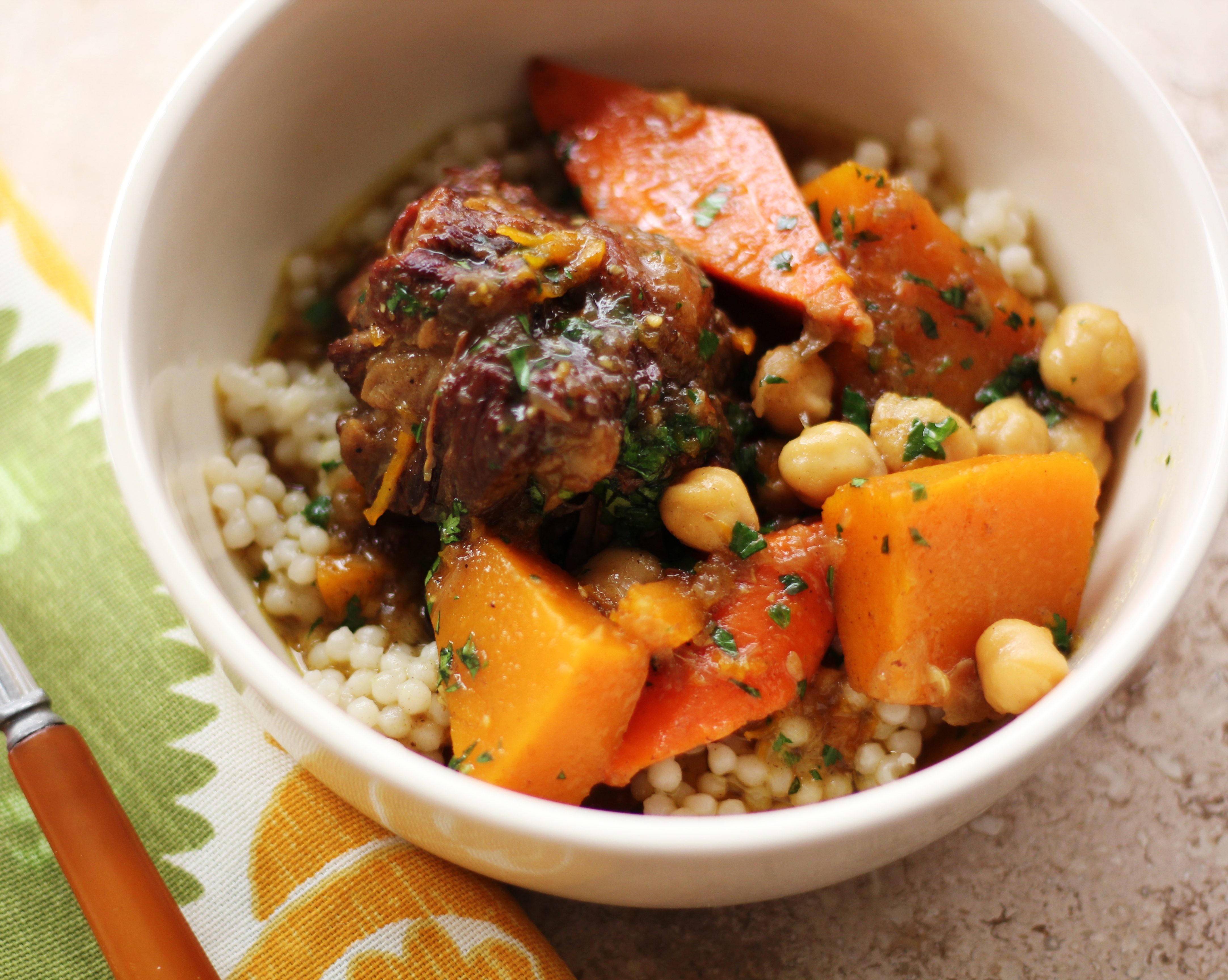 Savory Pumpkin And Oxtail Cous Cous | Emerils.com