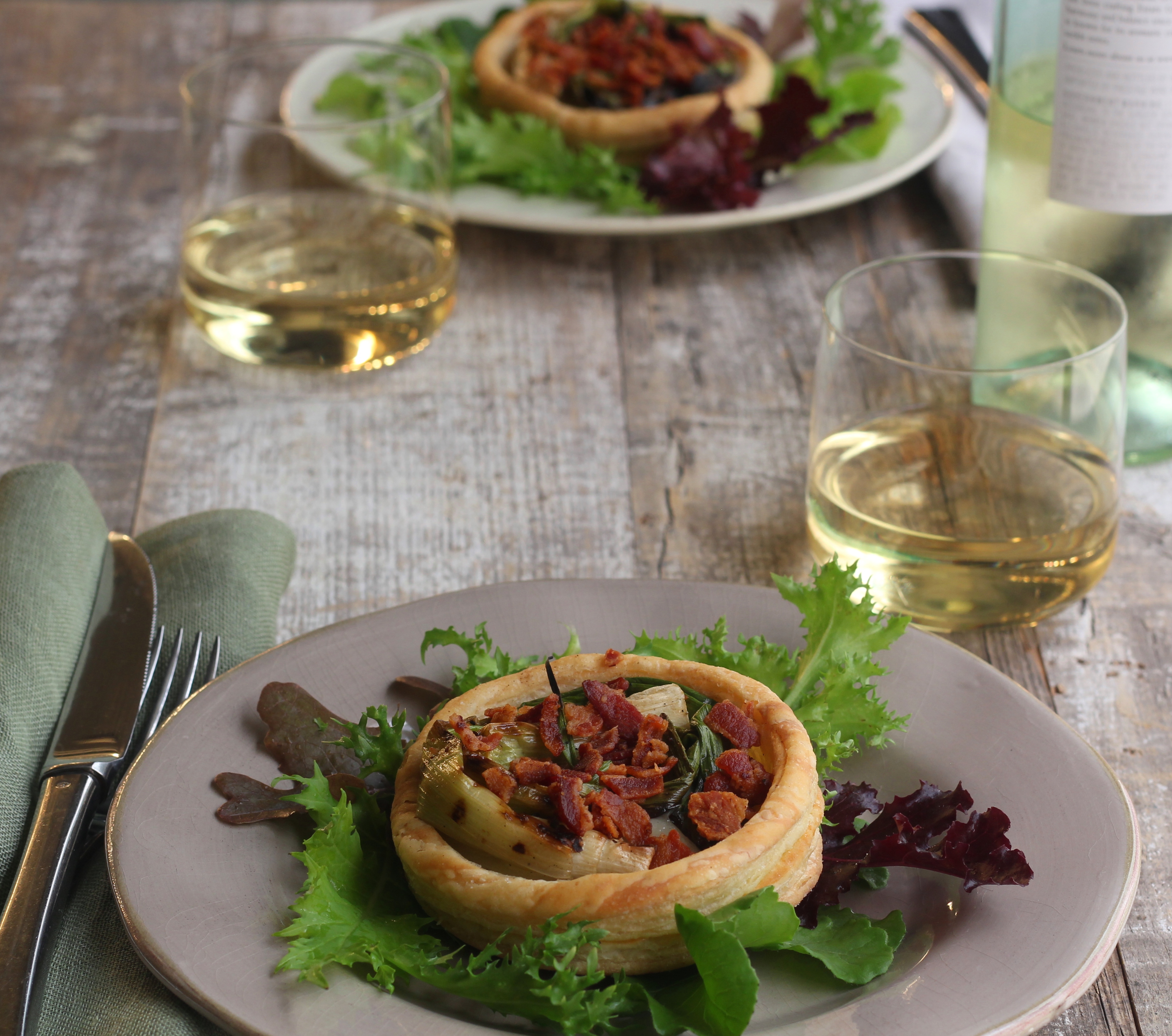 Grilled Green Onion Tart | Emerils.com