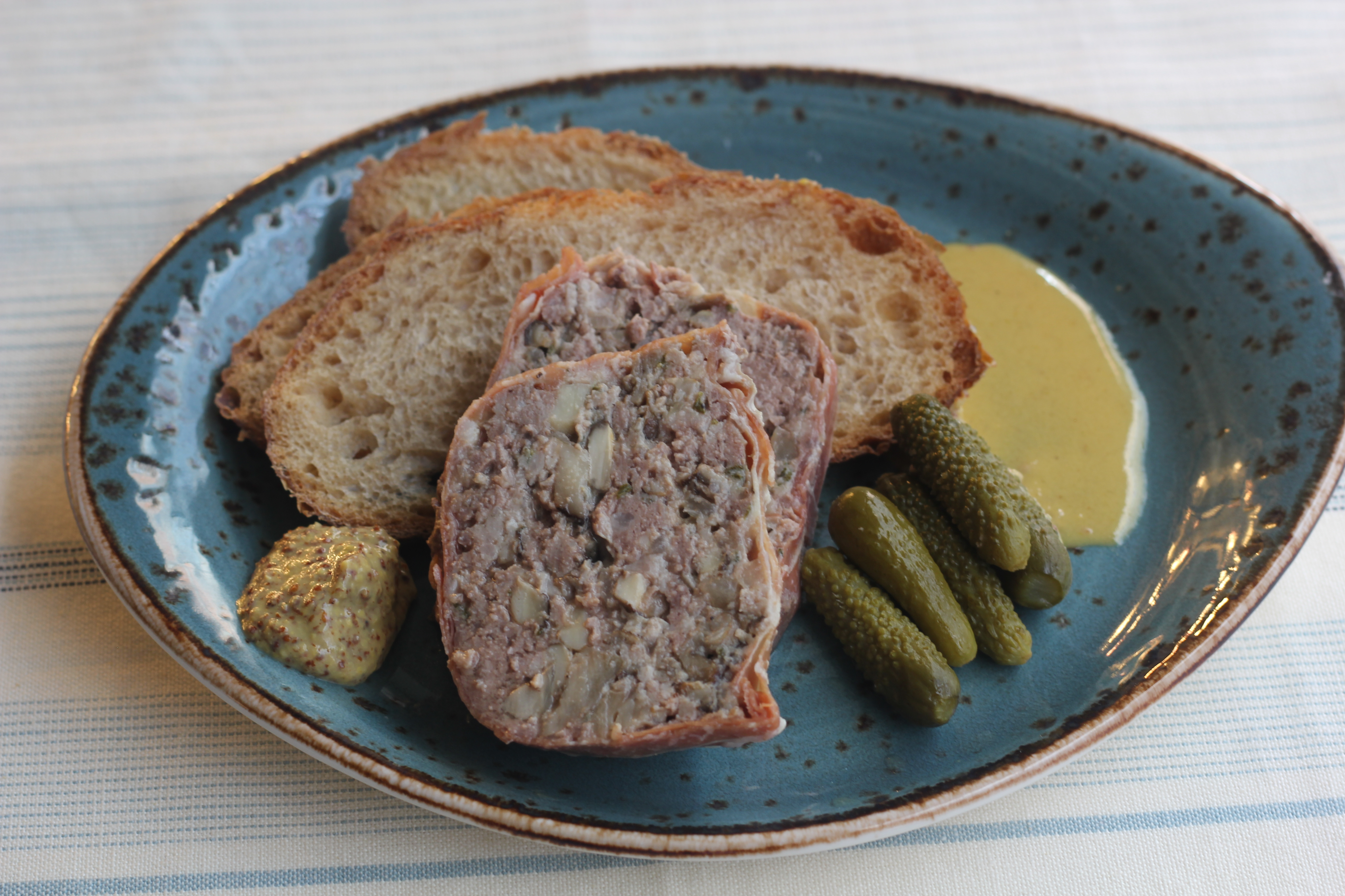 Beef and Wild Mushroom Pate with a Cognac Mustard Sauce | Emerils.com