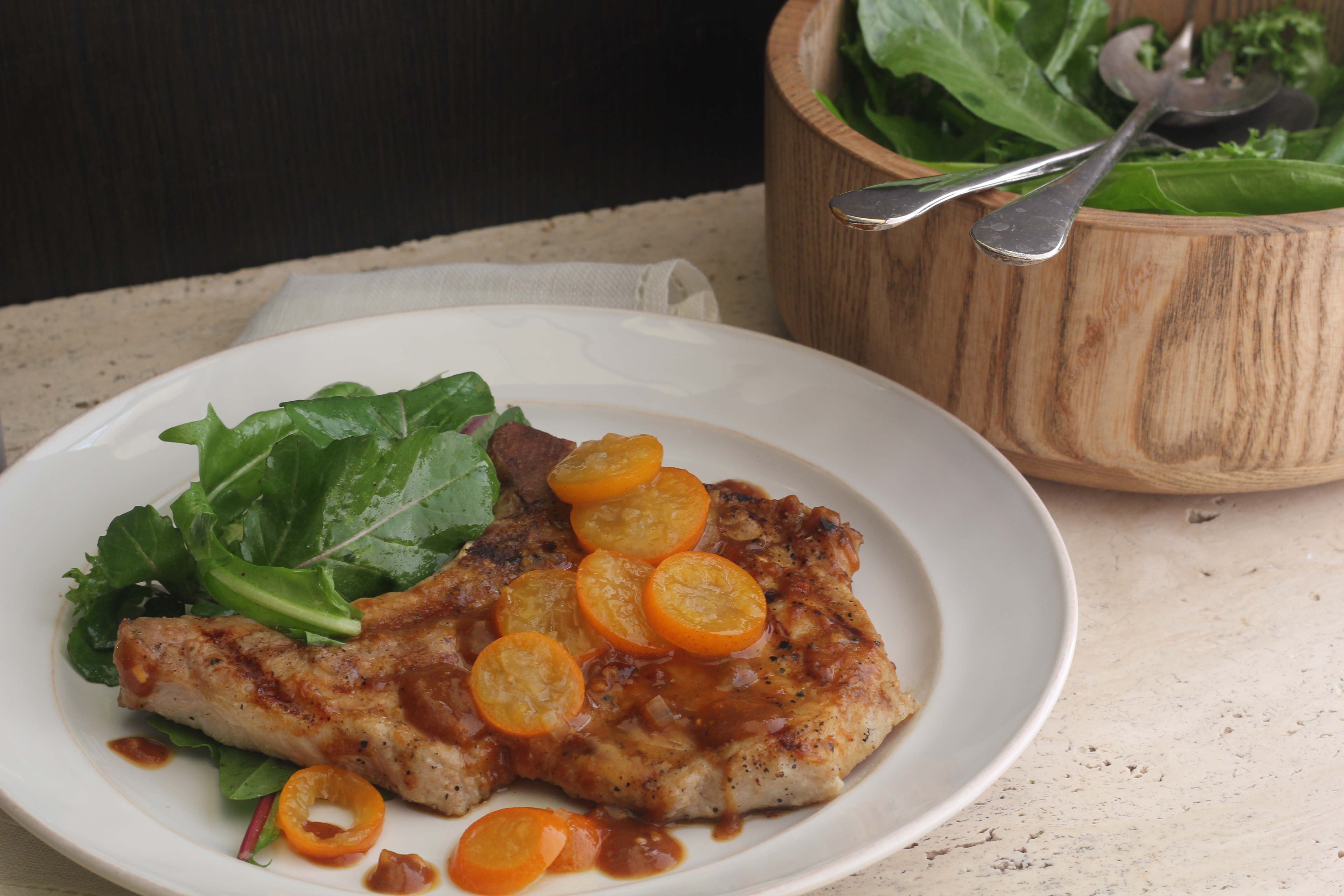 Pork Chops With Kumquats | Emerils.com