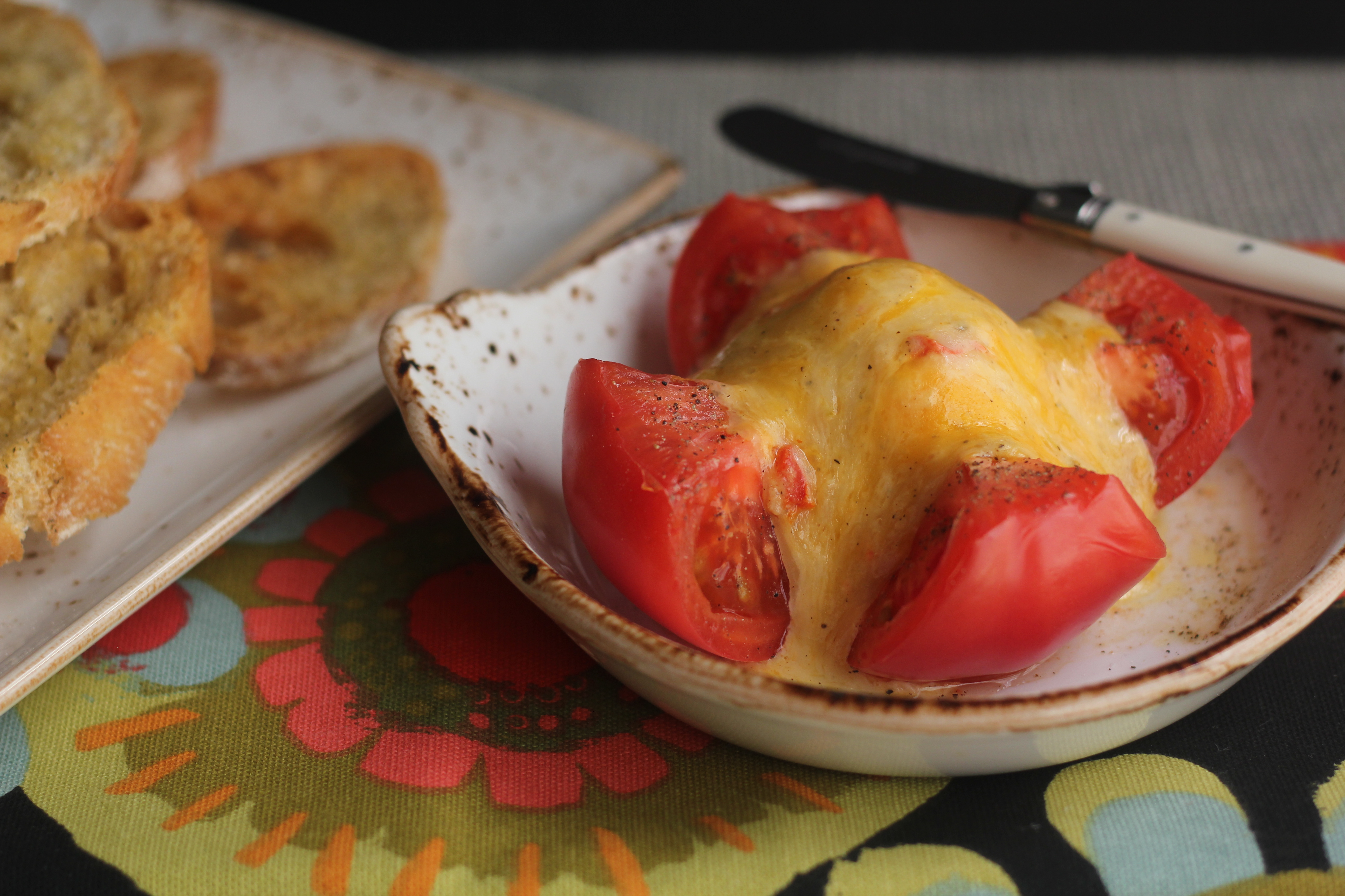 Warm Pimiento Cheese-stuffed Tomatoes | Emerils.com