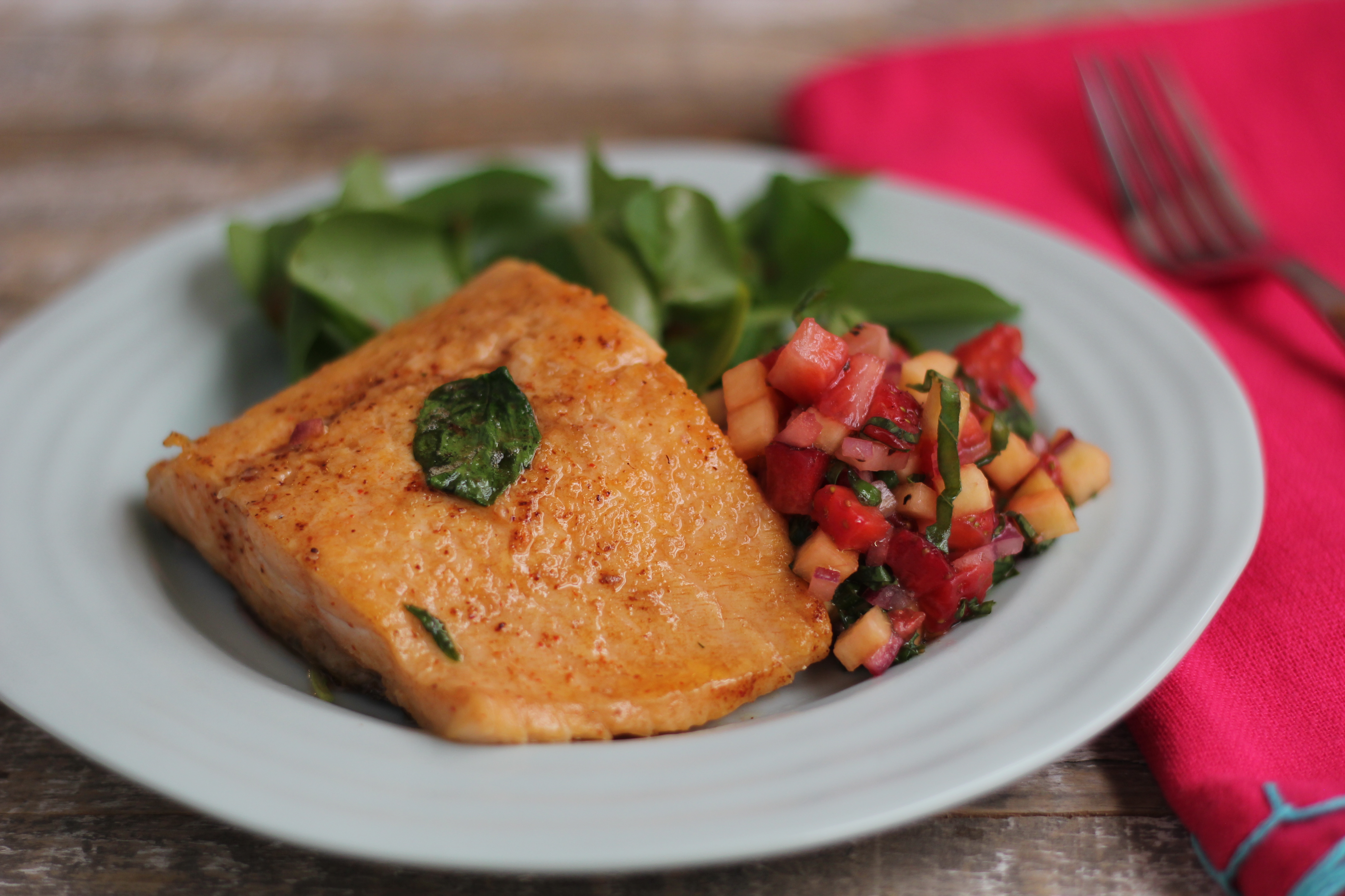 Arctic Char with Strawberry Relish | Emerils.com