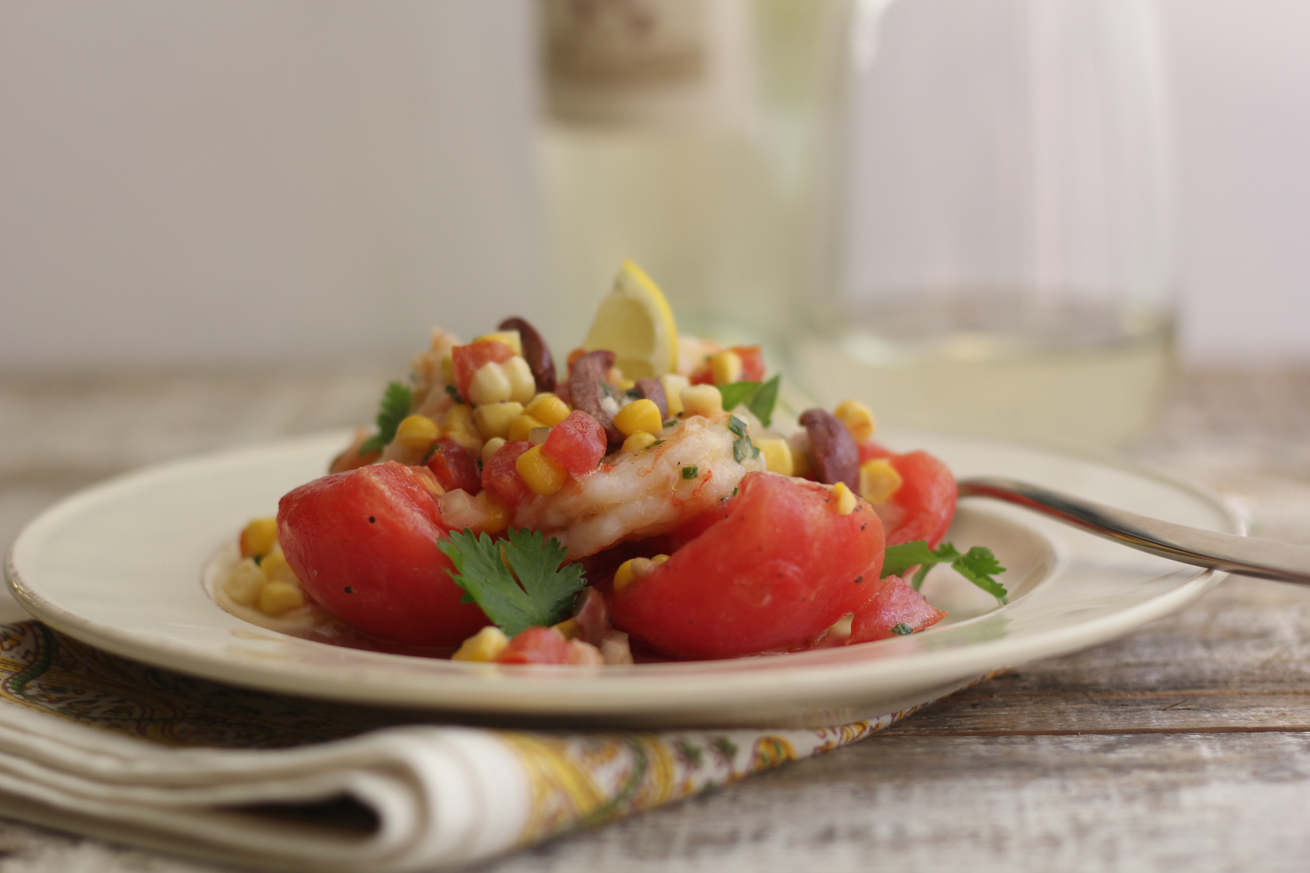 Marinated Tomatoes Stuffed With A Shrimp Salad | Emerils.com