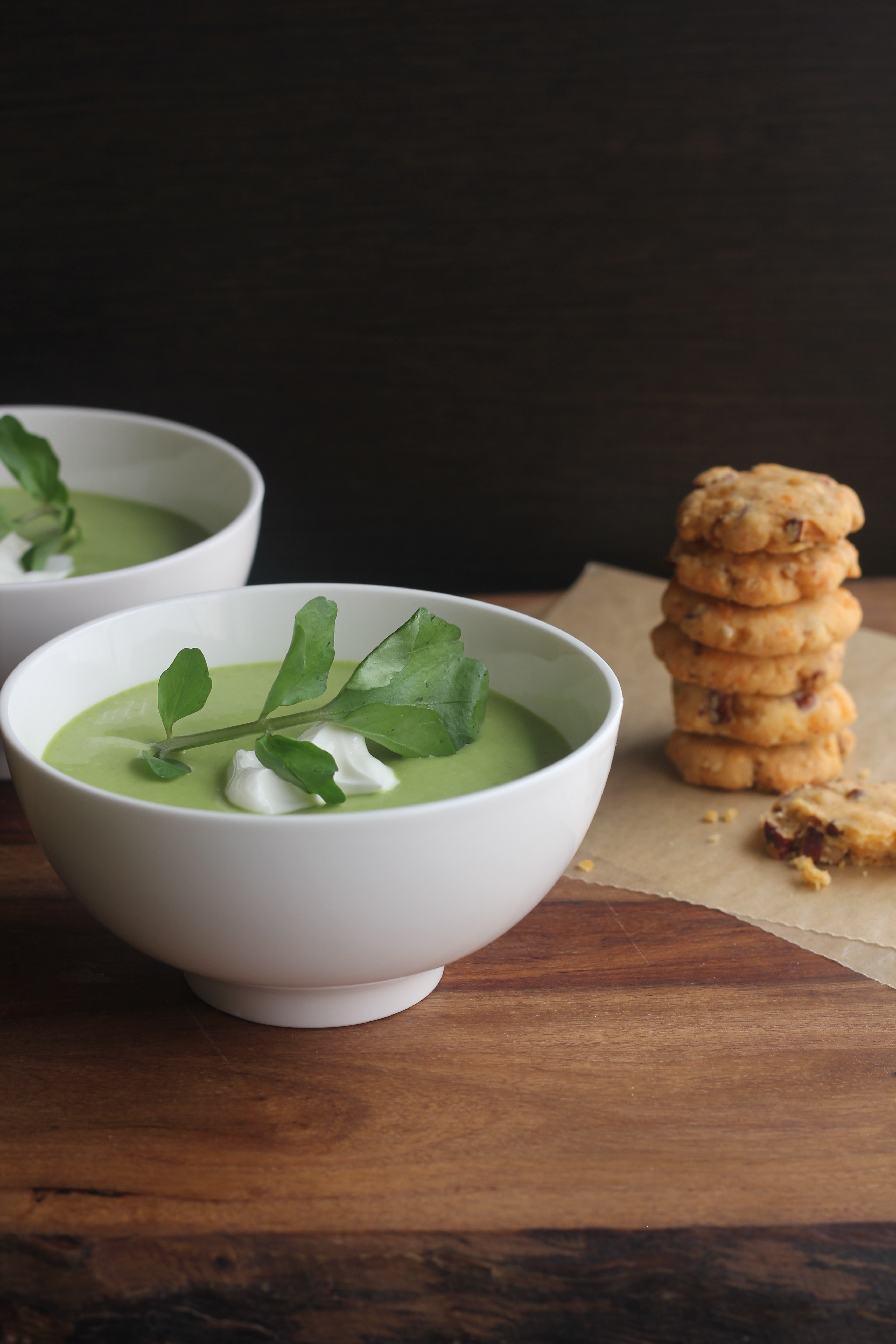 Cold Cream Of Zucchini And Watercress Soup | Emerils.com