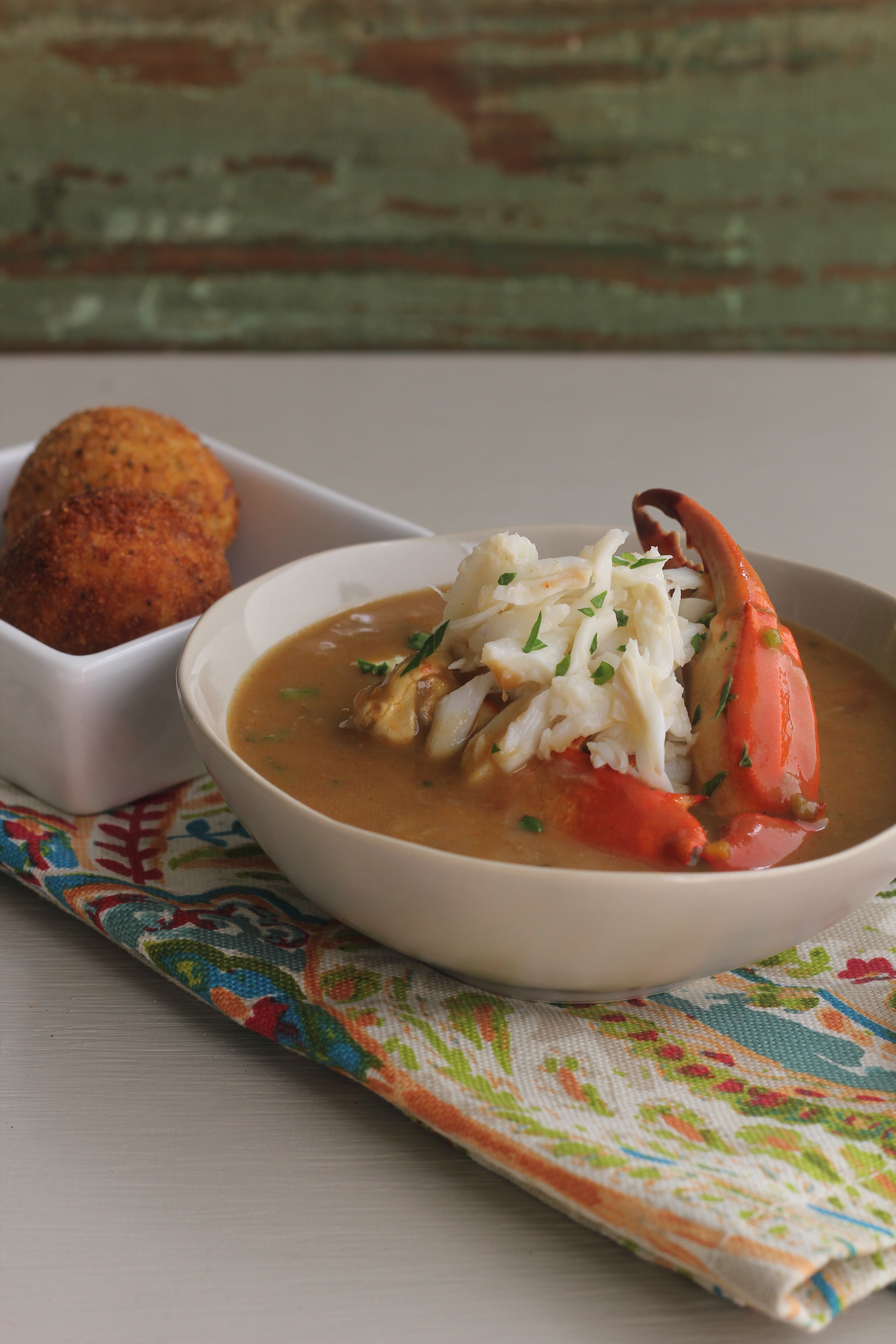 Crab Bisque With Crab Boulettes | Emerils.com