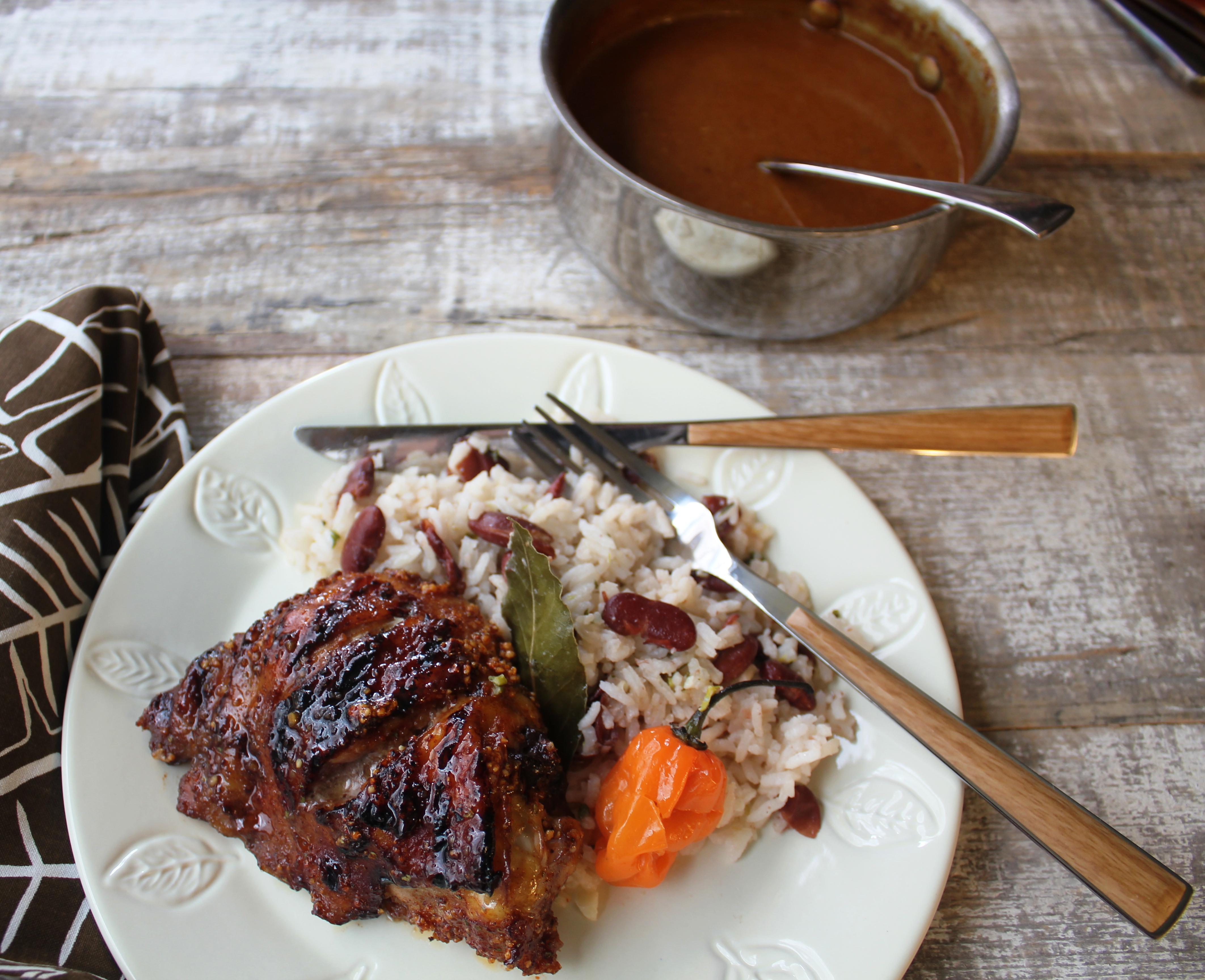 Caribbean Style Chicken With Brown Sugar Peanut Spice Rub | Emerils.com