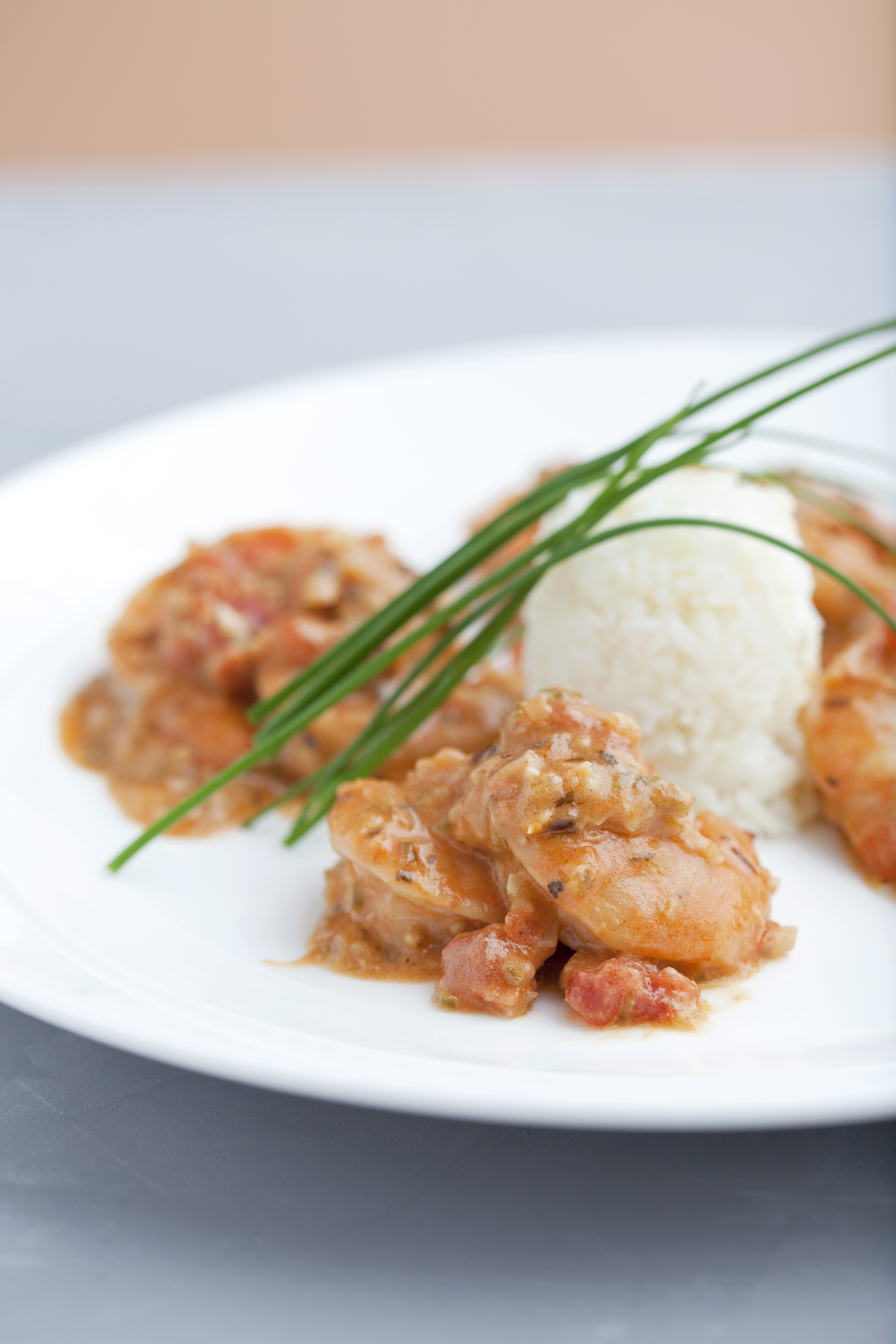 Indian-Inspired Shrimp with Coconut, Chiles, and Tomatoes | Emerils.com