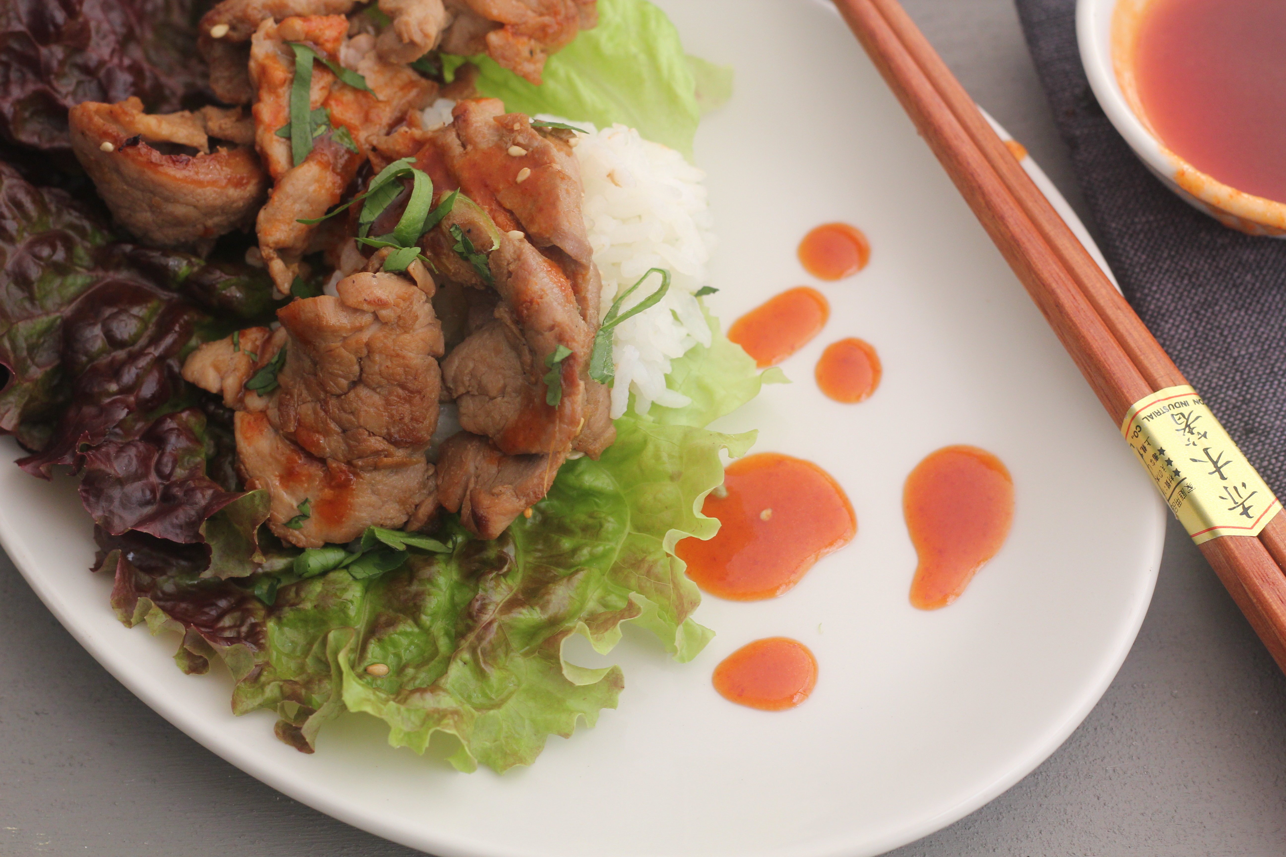 Korean-style Pork Wraps With Chili Sauce | Emerils.com
