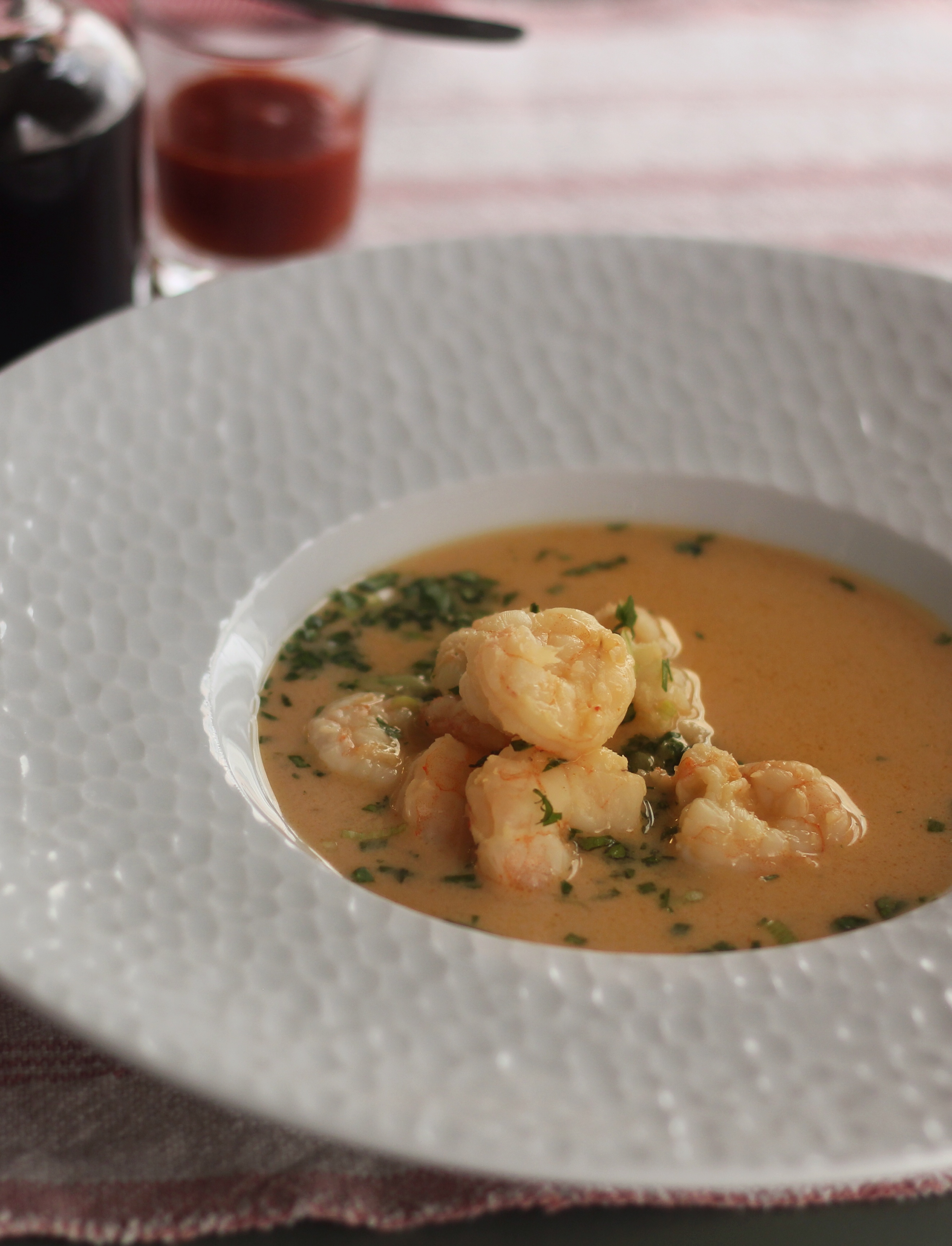 Shrimp in a Coconut, Ginger and Lemongrass Broth | Emerils.com