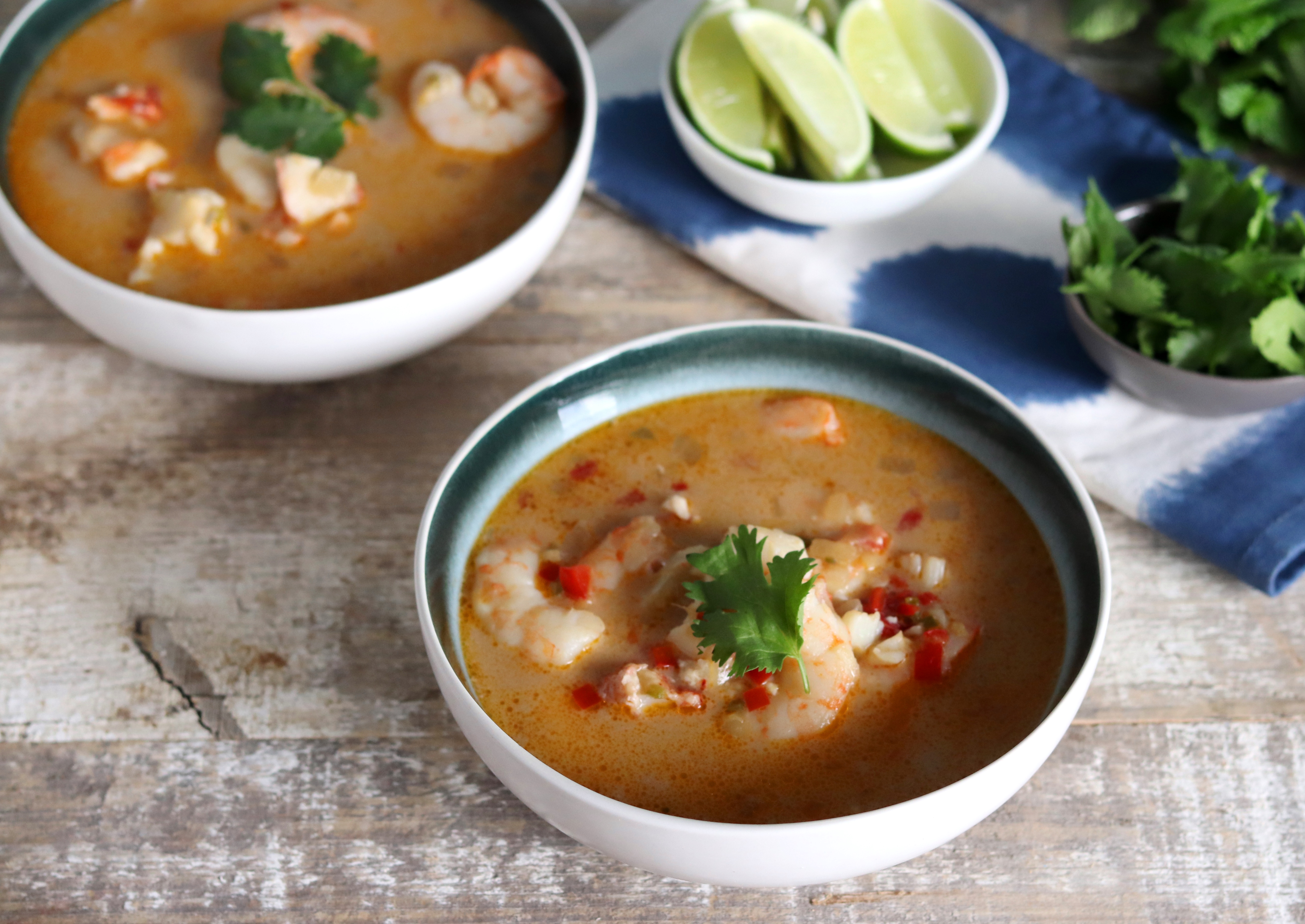Spicy Coconut Soup with Shrimp and Lobster | Emerils.com