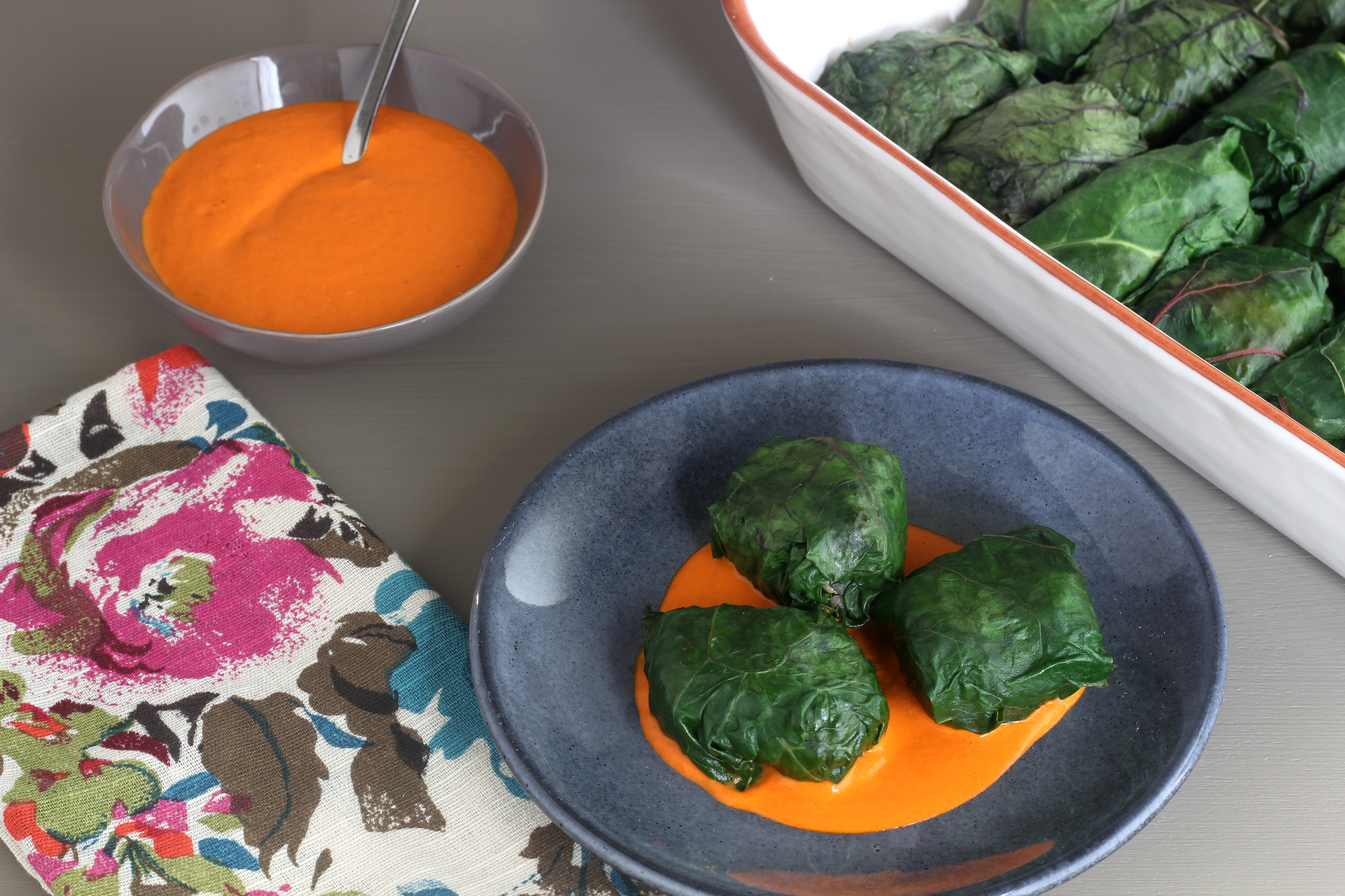 Swiss Chard Dolmas Stuffed with Lemon Barley | Emerils.com