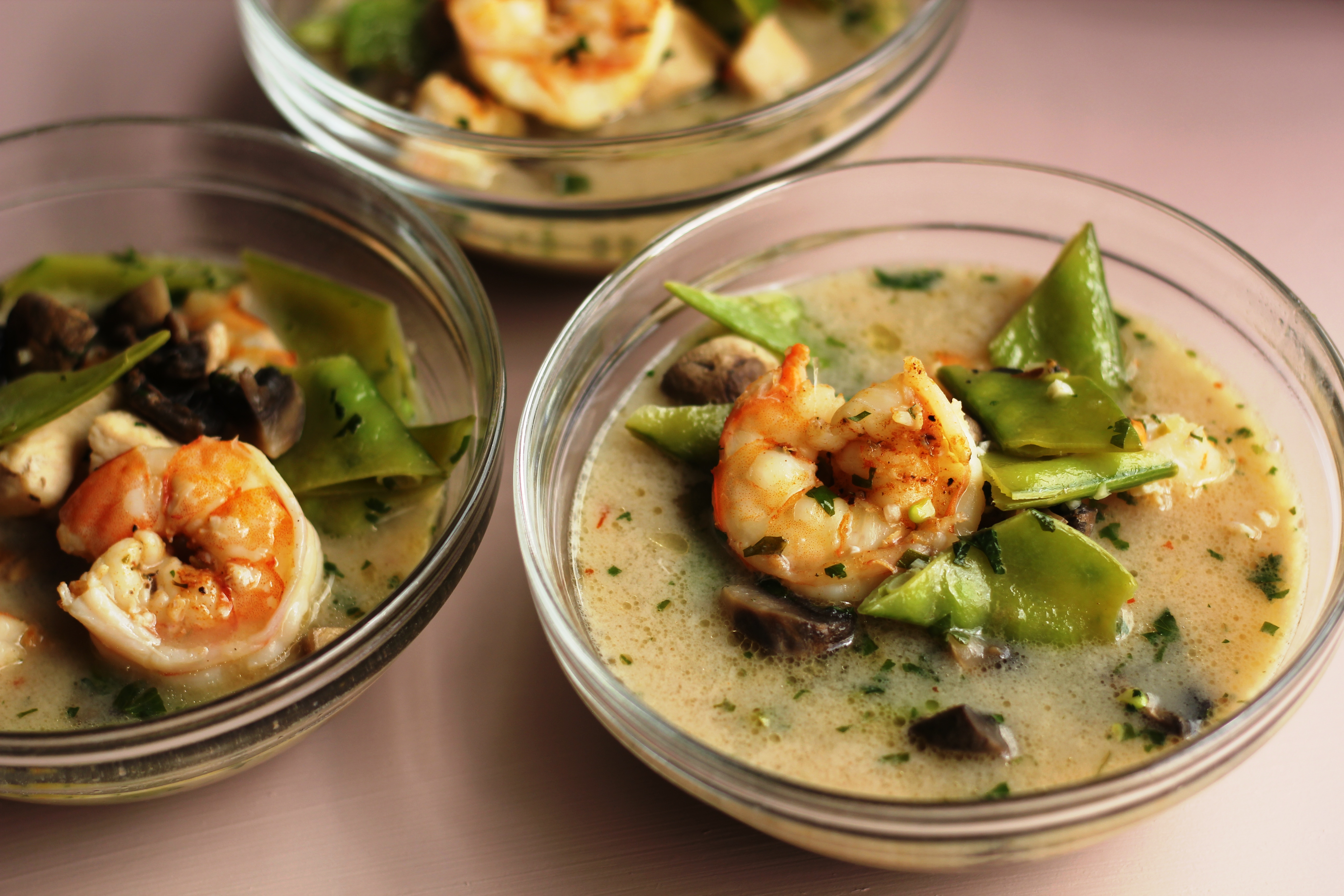 Grilled Shrimp in a Spicy Coconut Milk Broth - The Original Dish