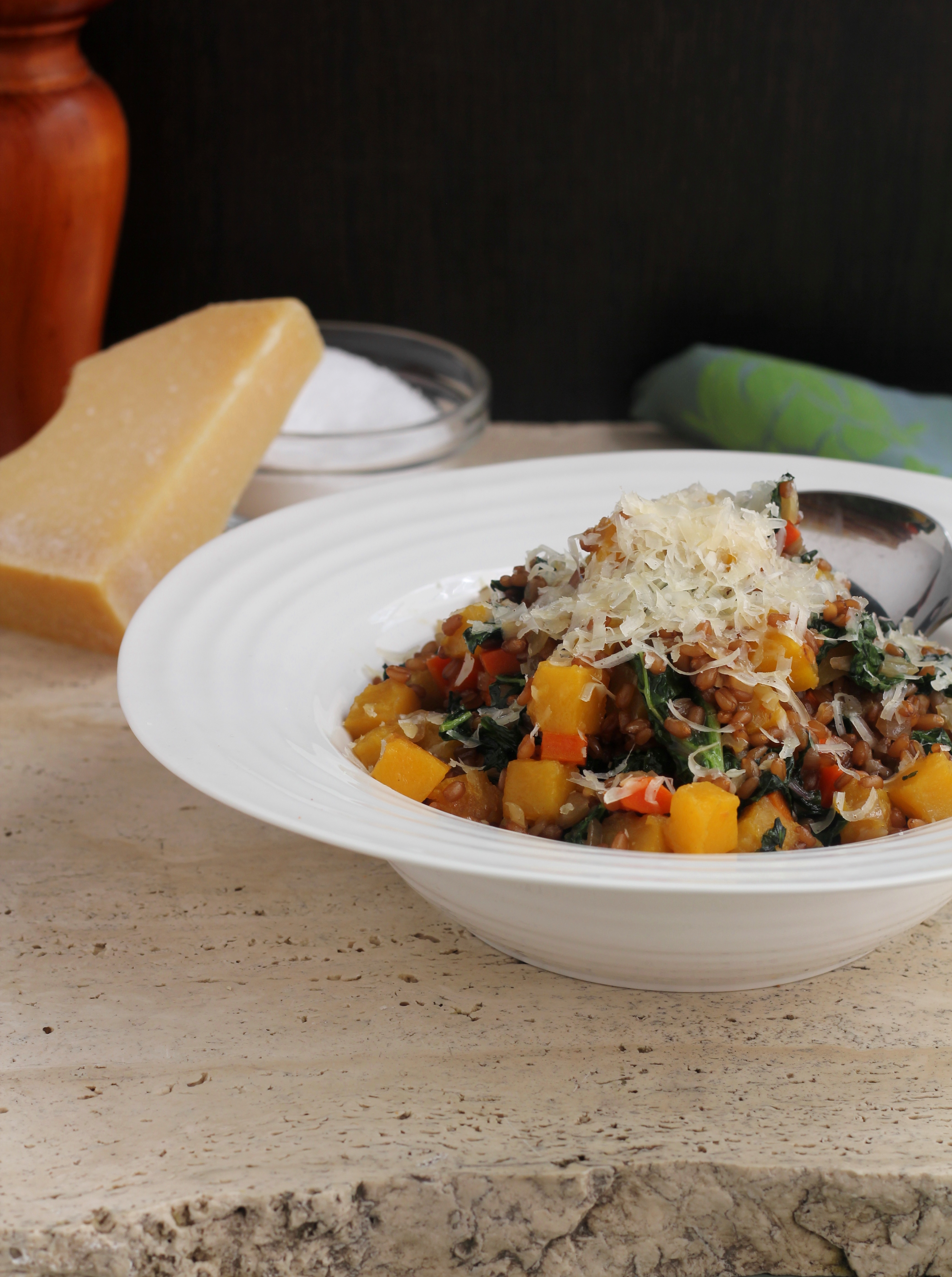 Winter Wheat Berry "Risotto" with Fall Vegetables | Emerils.com