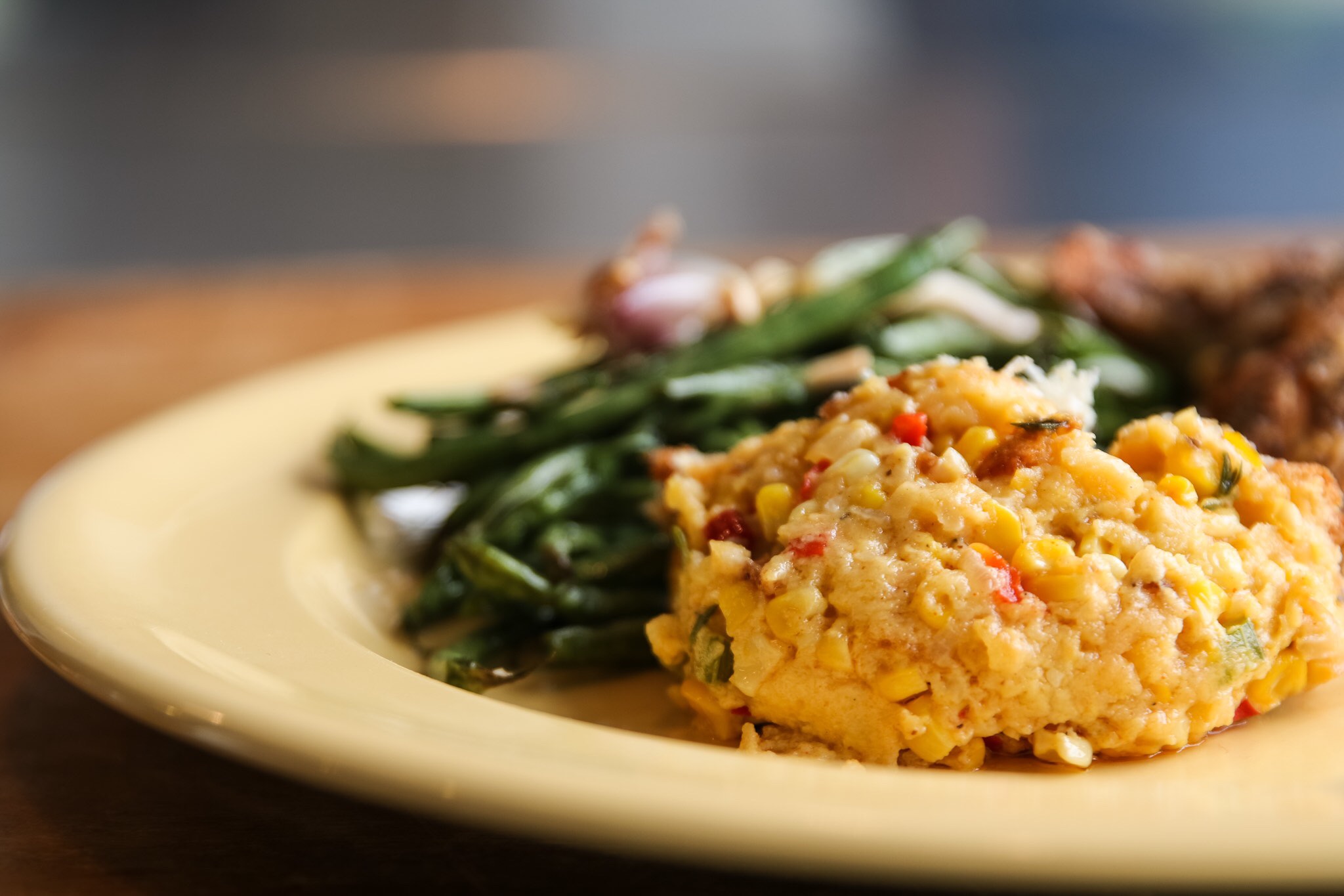 Air Fried Bacon and Corn Pudding | Emerils.com