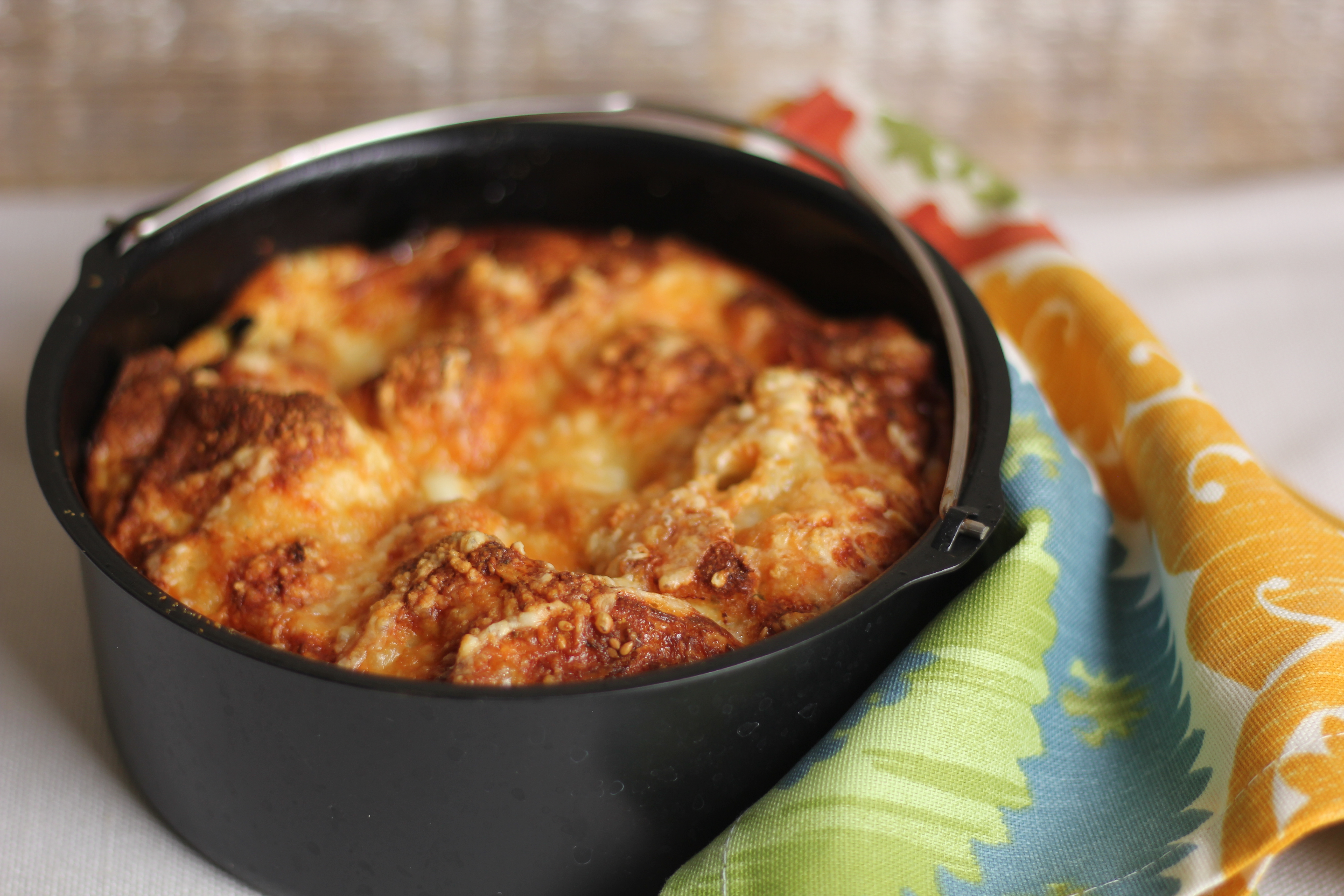 Air Fried Italian Sausage and Bell Pepper Breakfast Strata | Emerils.com