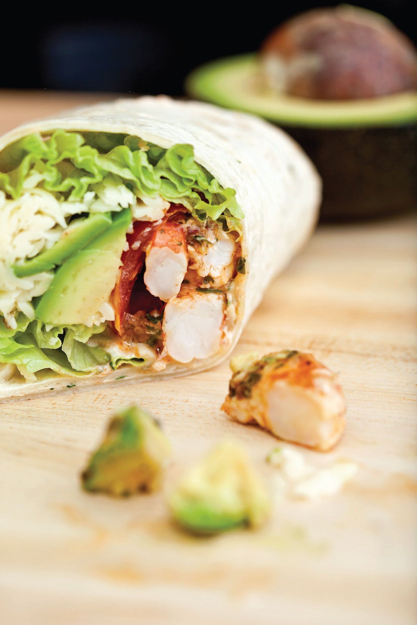 Chili-Rubbed Shrimp Wraps | Emerils.com