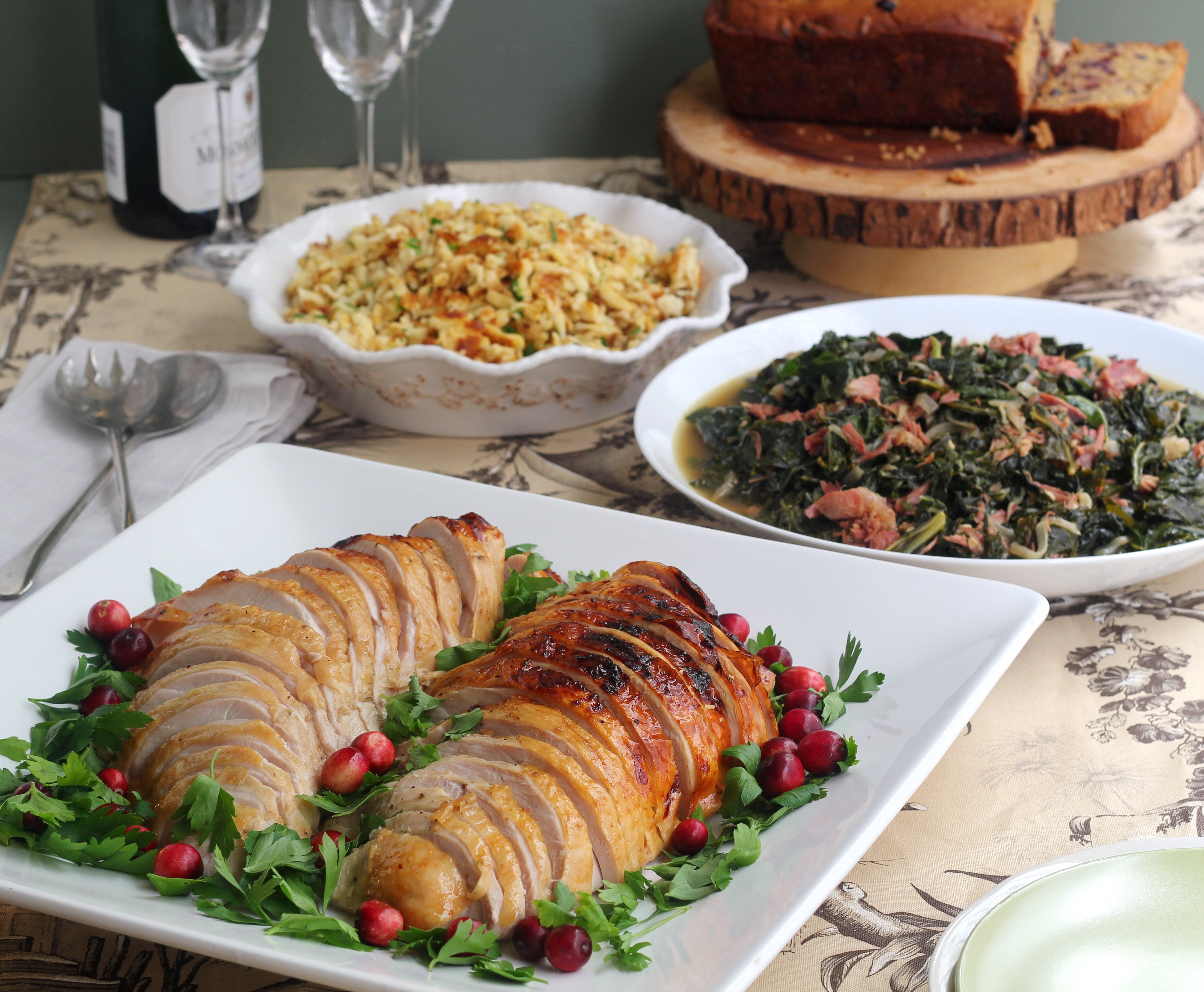 Cranberry Glazed Breast Of Turkey | Emerils.com