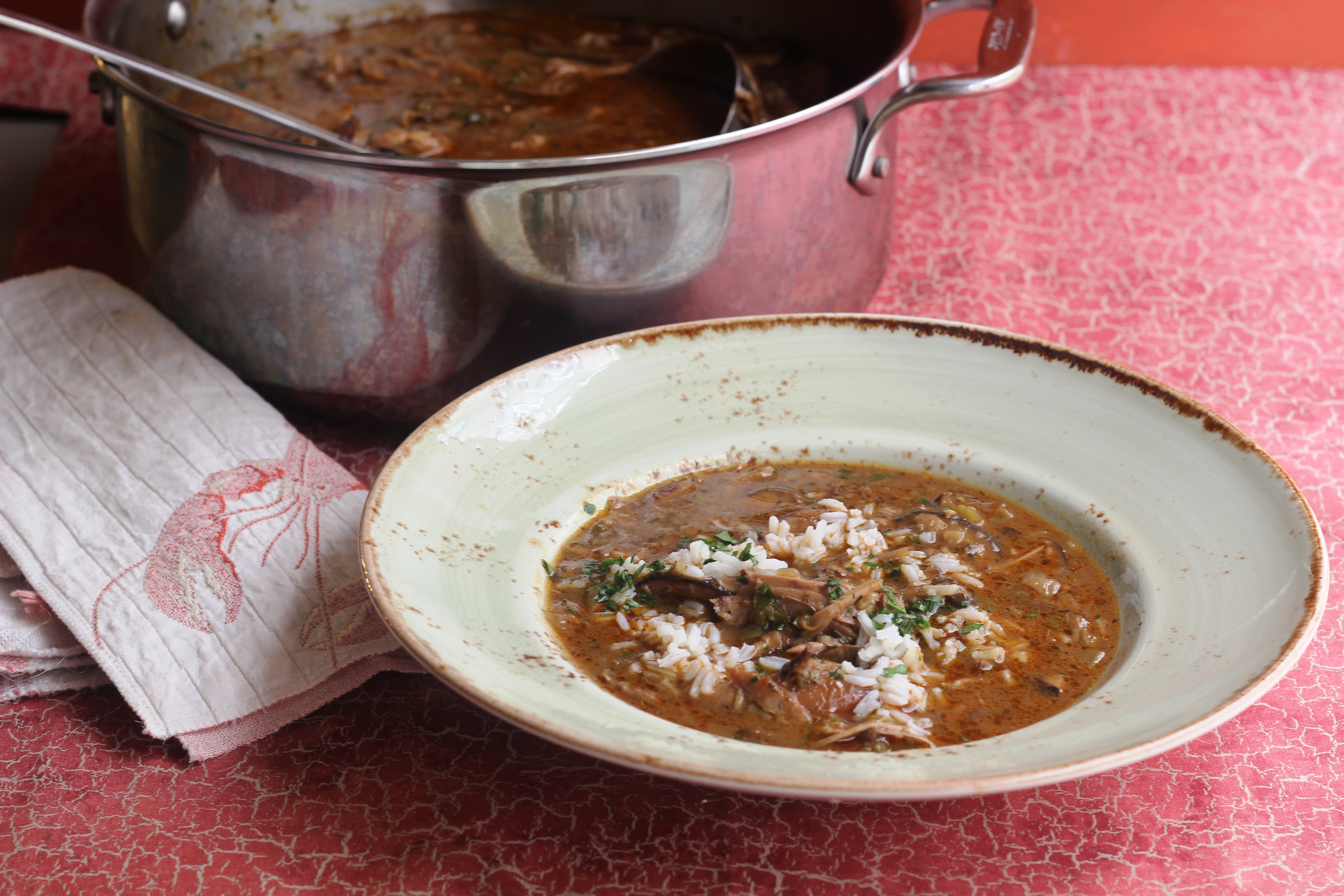 Duck and Wild Mushroom Gumbo | Emerils.com