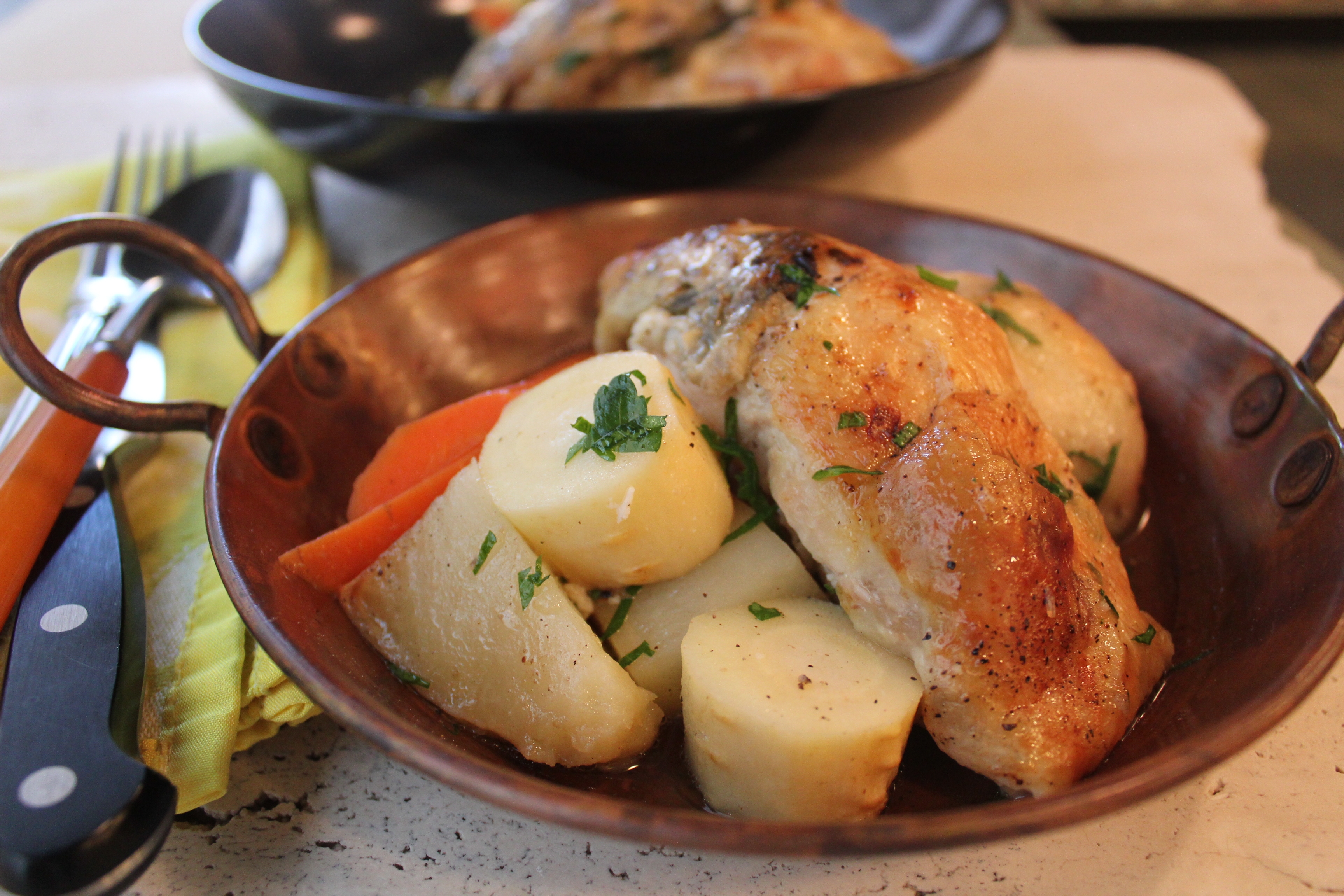 Roast Garlic Chicken And Vegetables | Emerils.com