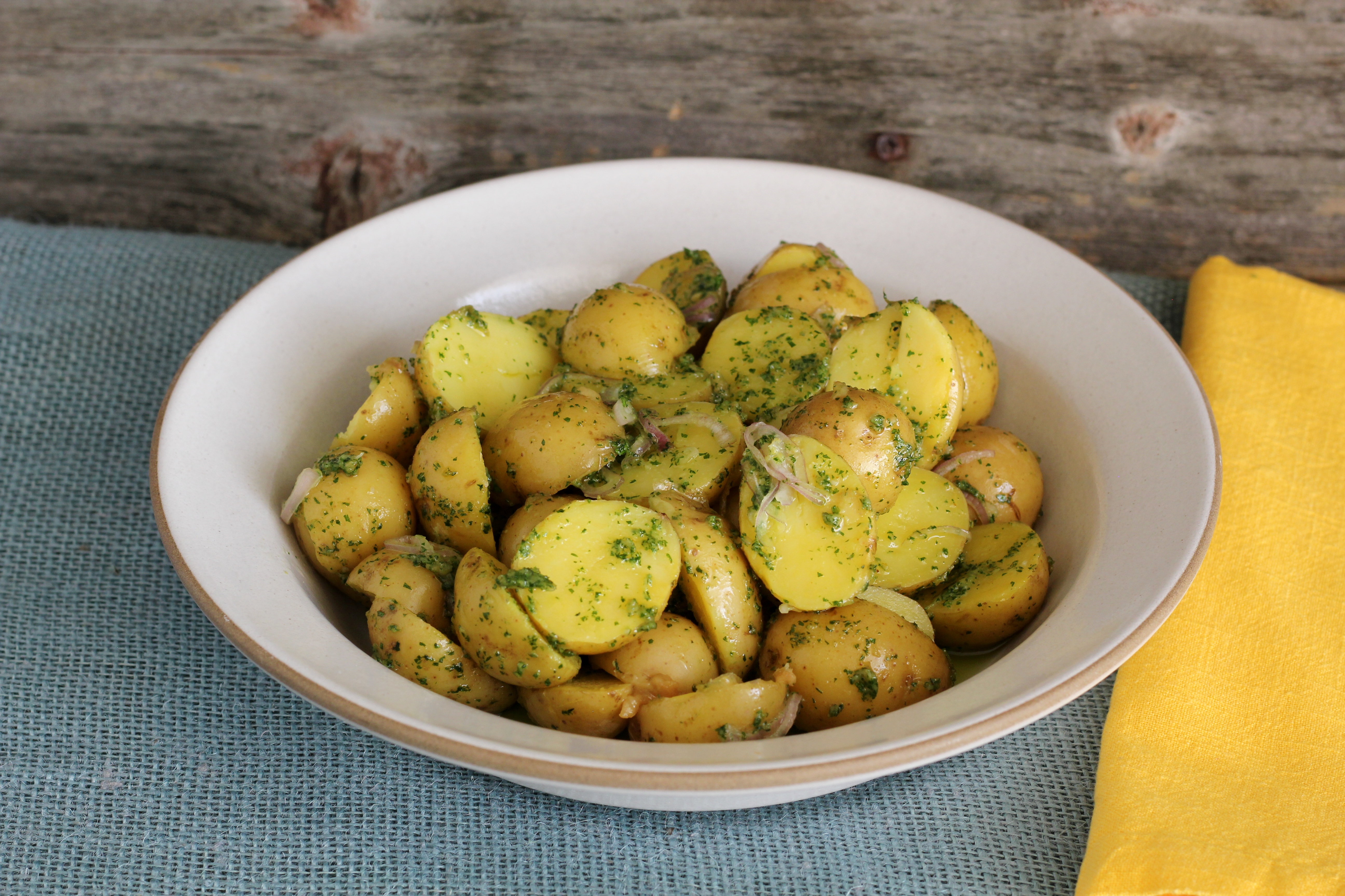 Potato Salad With Roasted Garlic Dressing | Emerils.com