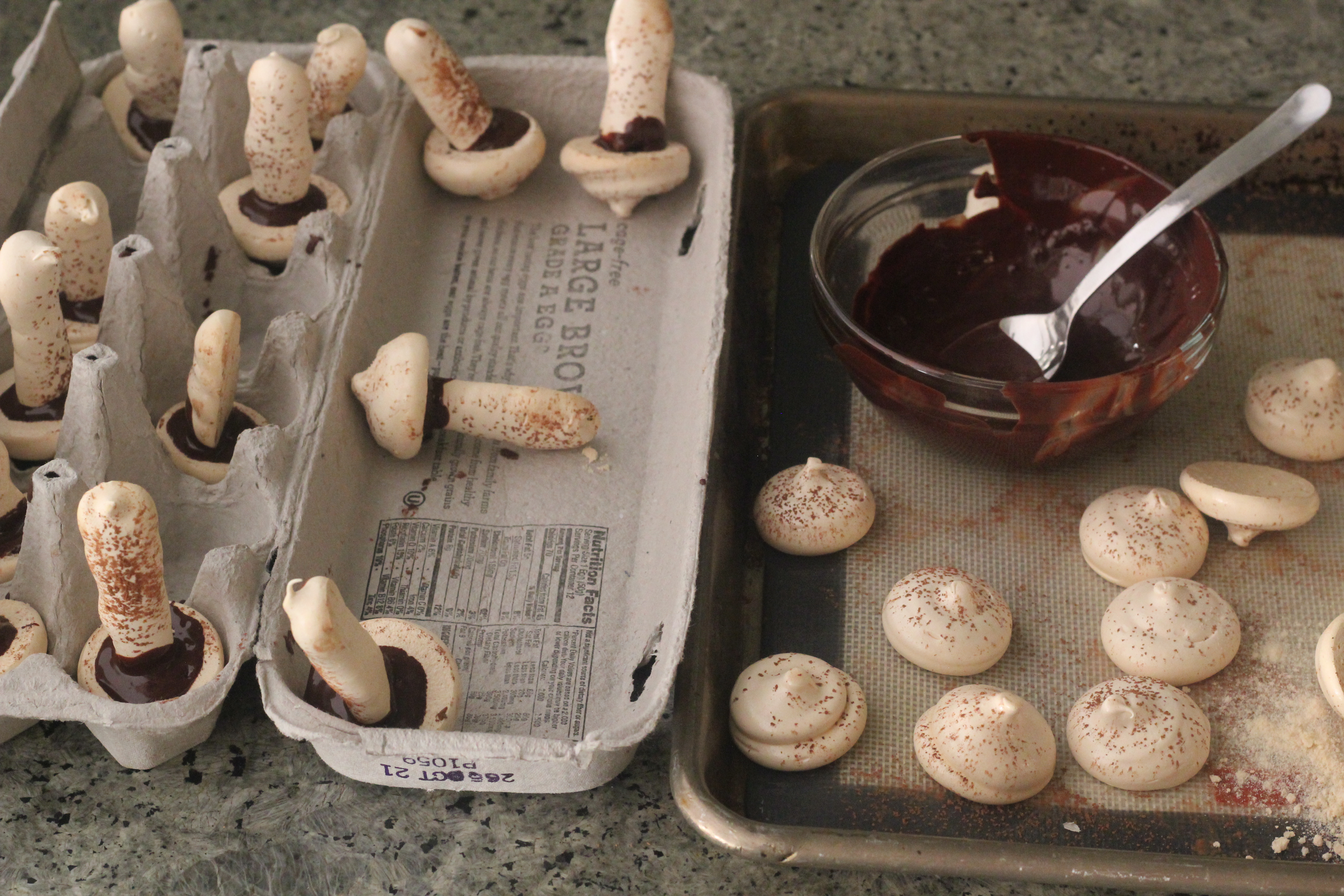 Meringue Mushrooms | Emerils.com