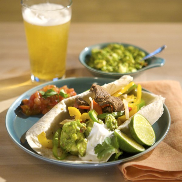 Spicy Sirloin Steak Fajitas