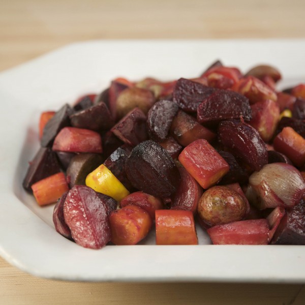 A Melange Of Roasted Root Vegetables