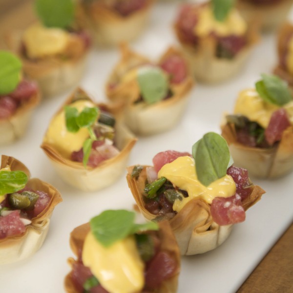 Tuna Tartare In Phyllo Cups
