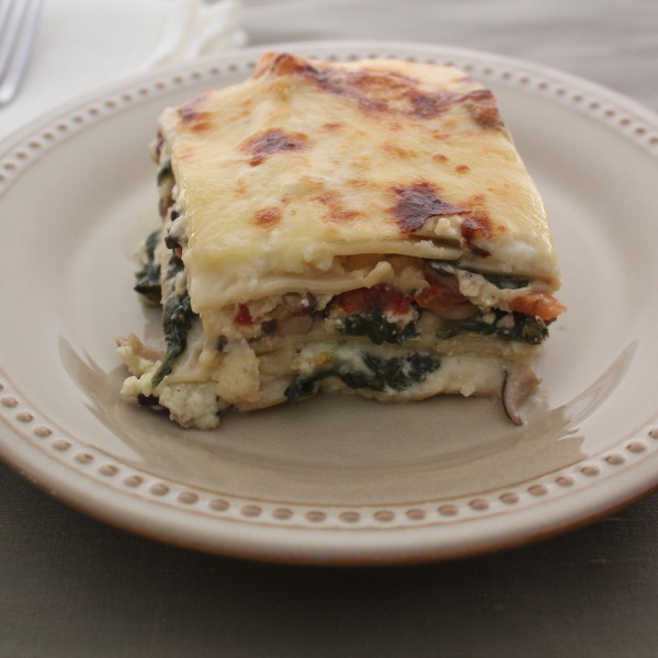 Spinach, Mushroom, And Four Cheese Lasagna | Emerils.com