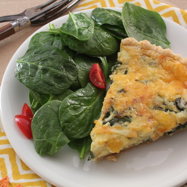 Spinach And Cheese Quiche | Emerils.com