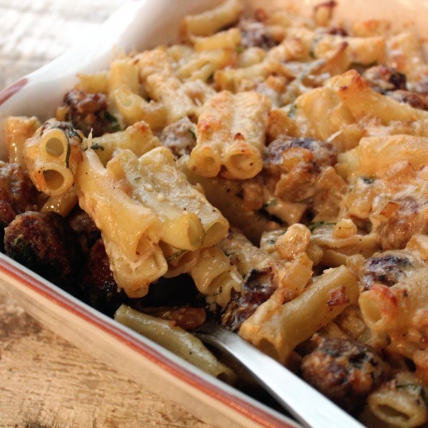 Baked Penne with Italian Sausage Recipe