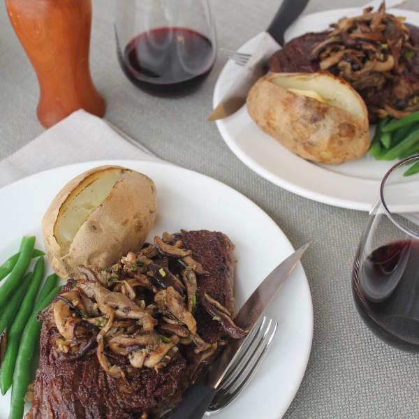 Wild Mushroom Smothered Steaks