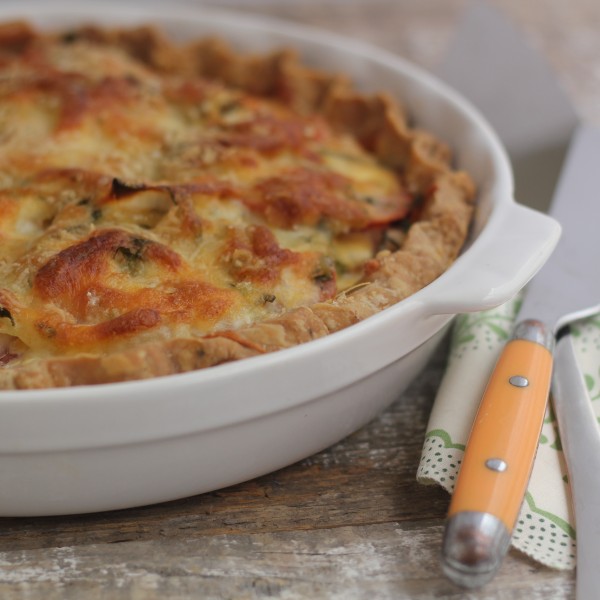 Cheesy Creole Tomato Pie