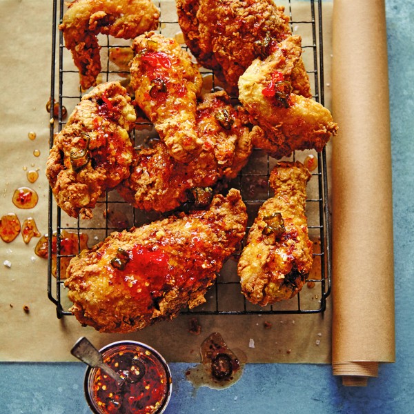 Crispy Spicy Buttermilk Fried Chicken Recipe