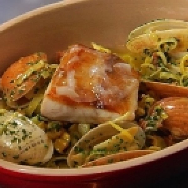 Cobia With New Smyrna Clam Chowder