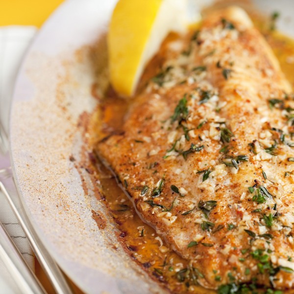 Broiled Catfish With Fresh Thyme Garlic And Lemon