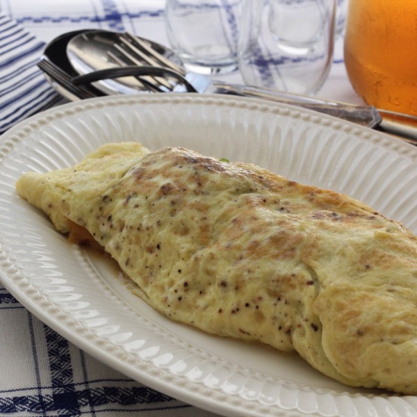 cheese and onion omelette