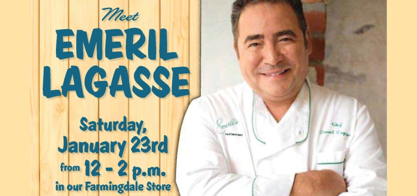 Chef Emeril Lagasse to Sign Copies of ESSENTIAL EMERIL at Stew Leonard’s New Location in Farmingdale, N.Y.